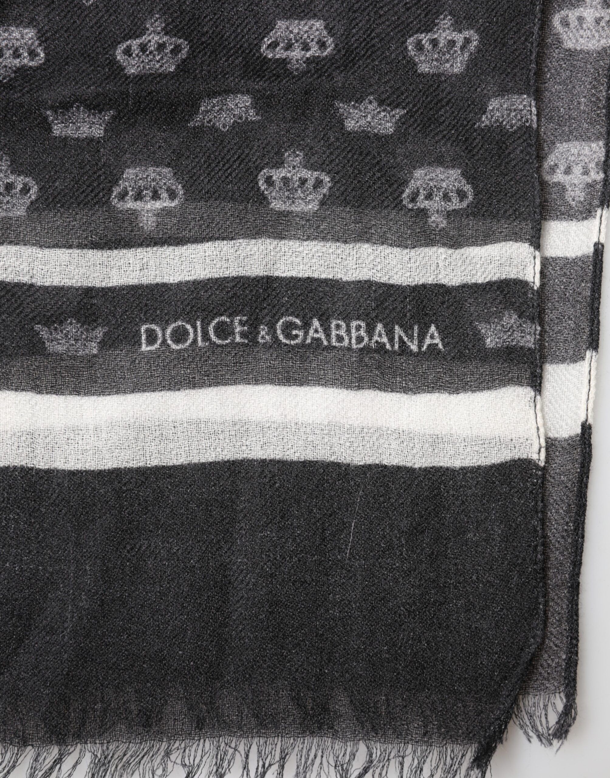 Crown Cashmere Neck Wrap Shawl Men's Scarf - Dolce & Gabbana - Modalova