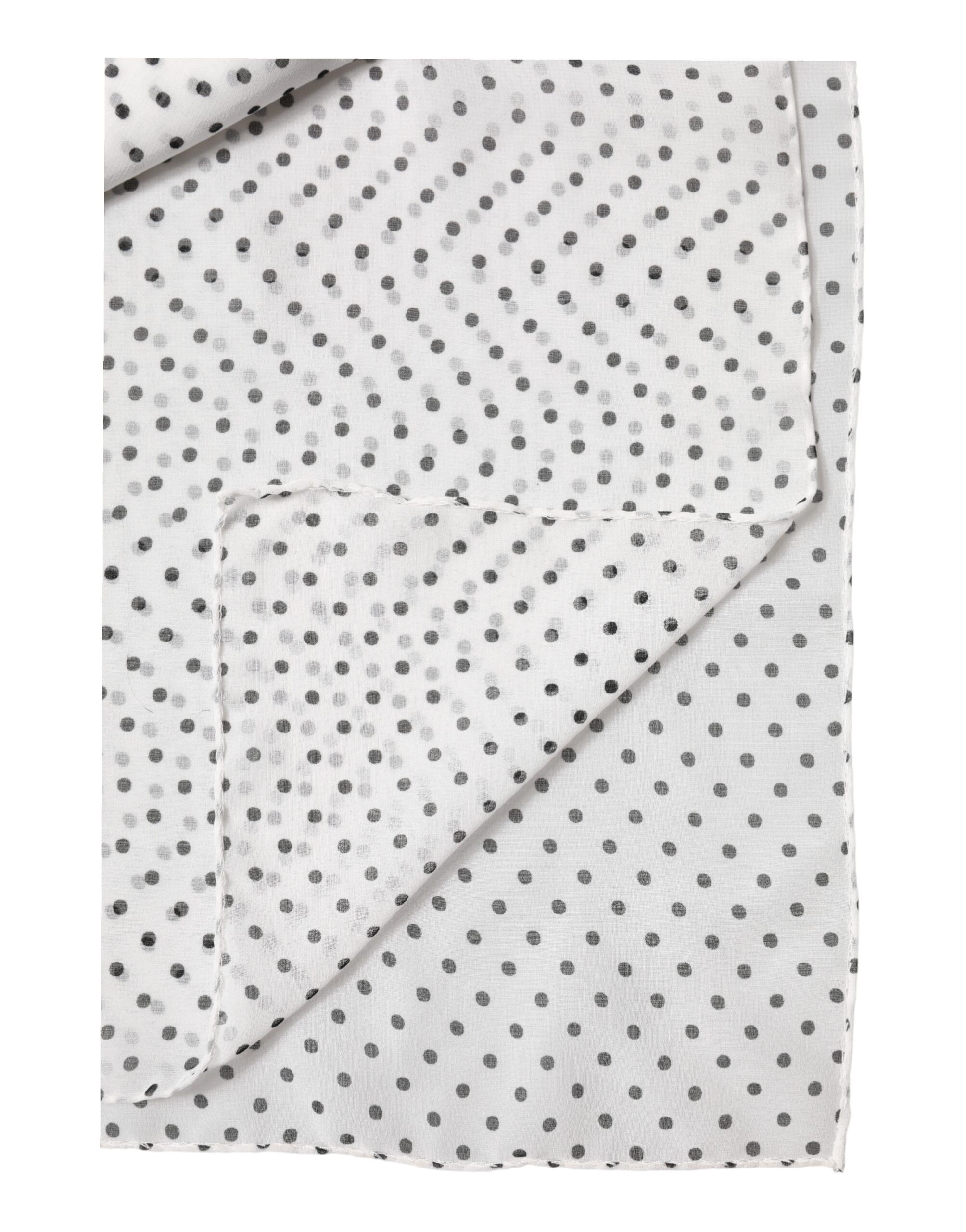 White Polka Dot Polyester Shawl Women's Scarf - Dolce & Gabbana - Modalova