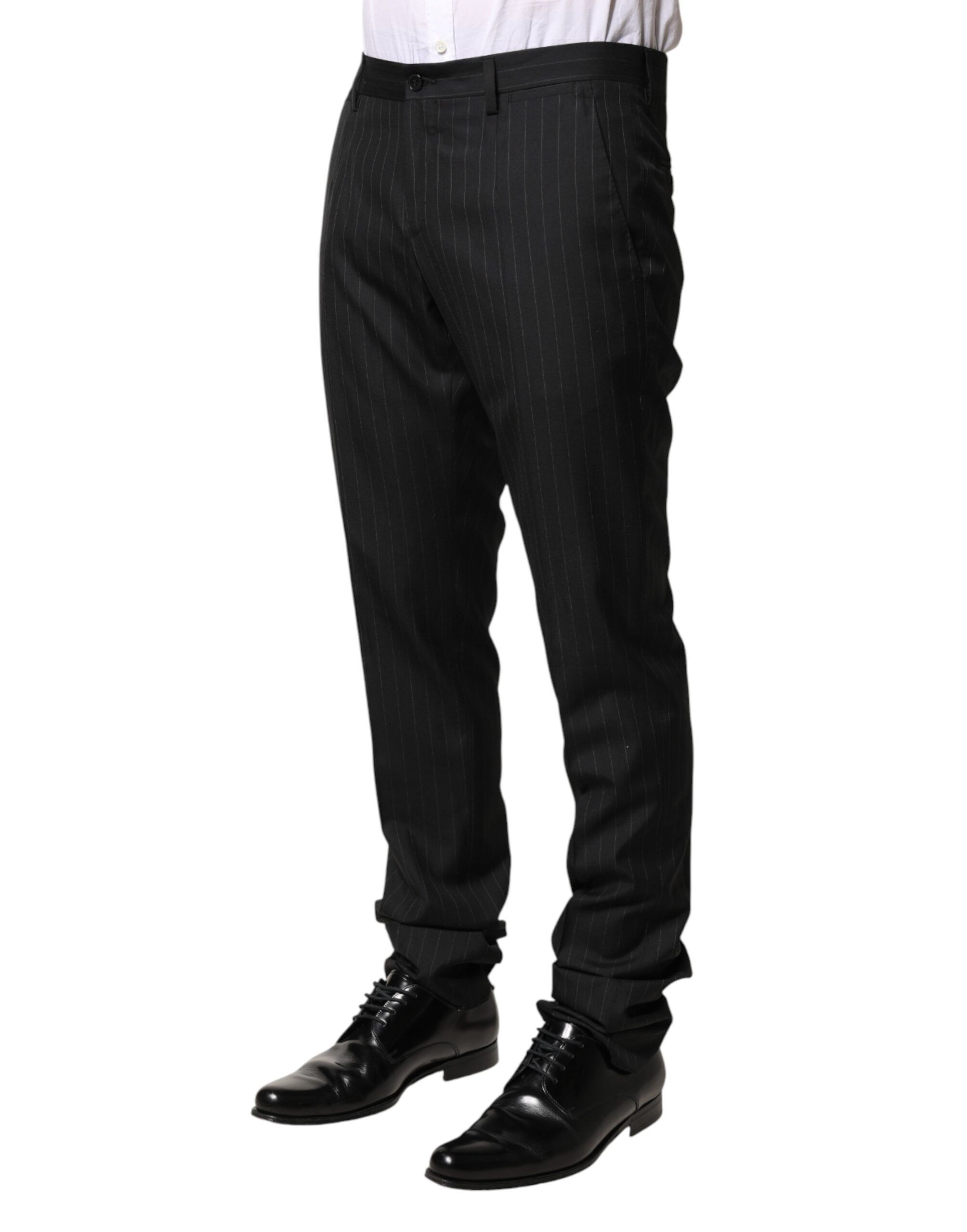 Stripes Wool Men Dress Trousers Men's Pants - Dolce & Gabbana - Modalova