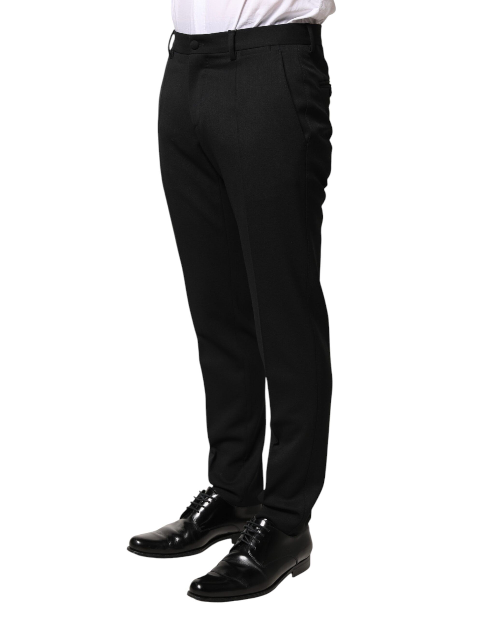 Wool Mid Waist Men Dress Trousers Men's Pants - Dolce & Gabbana - Modalova
