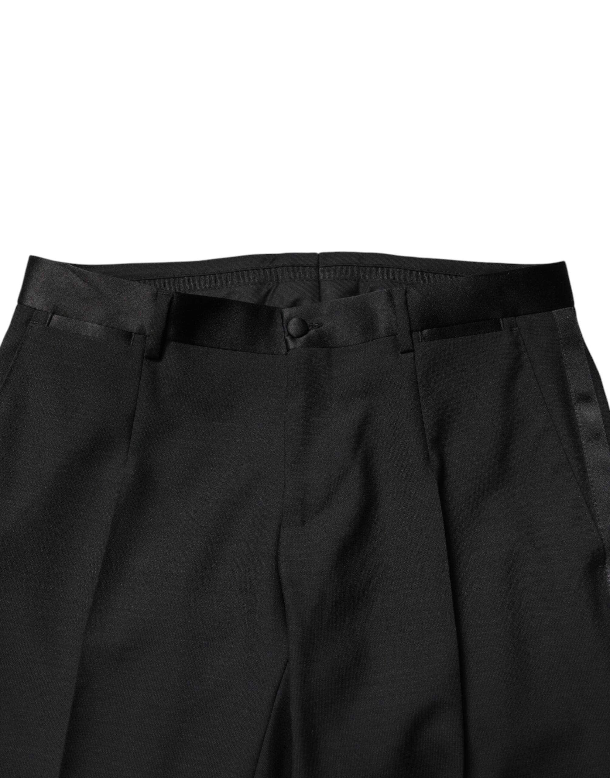 Wool Mid Waist Men Dress Trousers Men's Pants - Dolce & Gabbana - Modalova