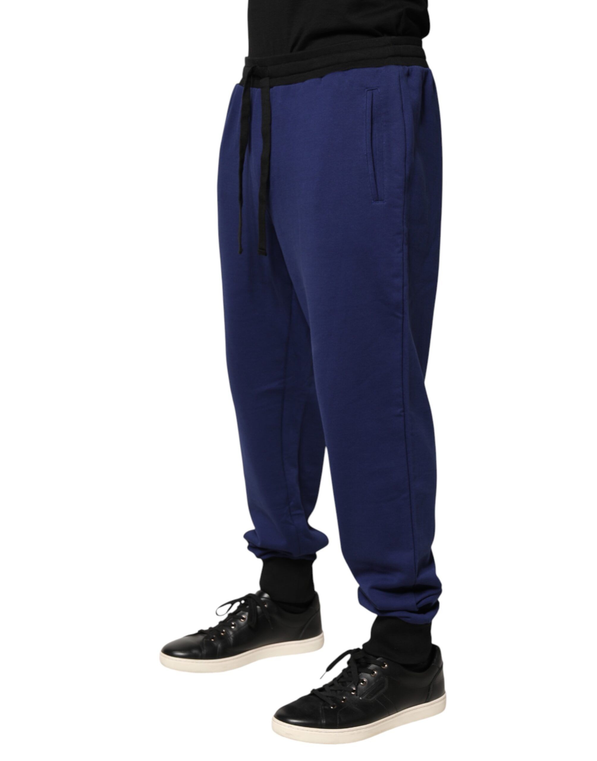 Cotton Mid Waist Jogger Trousers Men's Pants - Dolce & Gabbana - Modalova