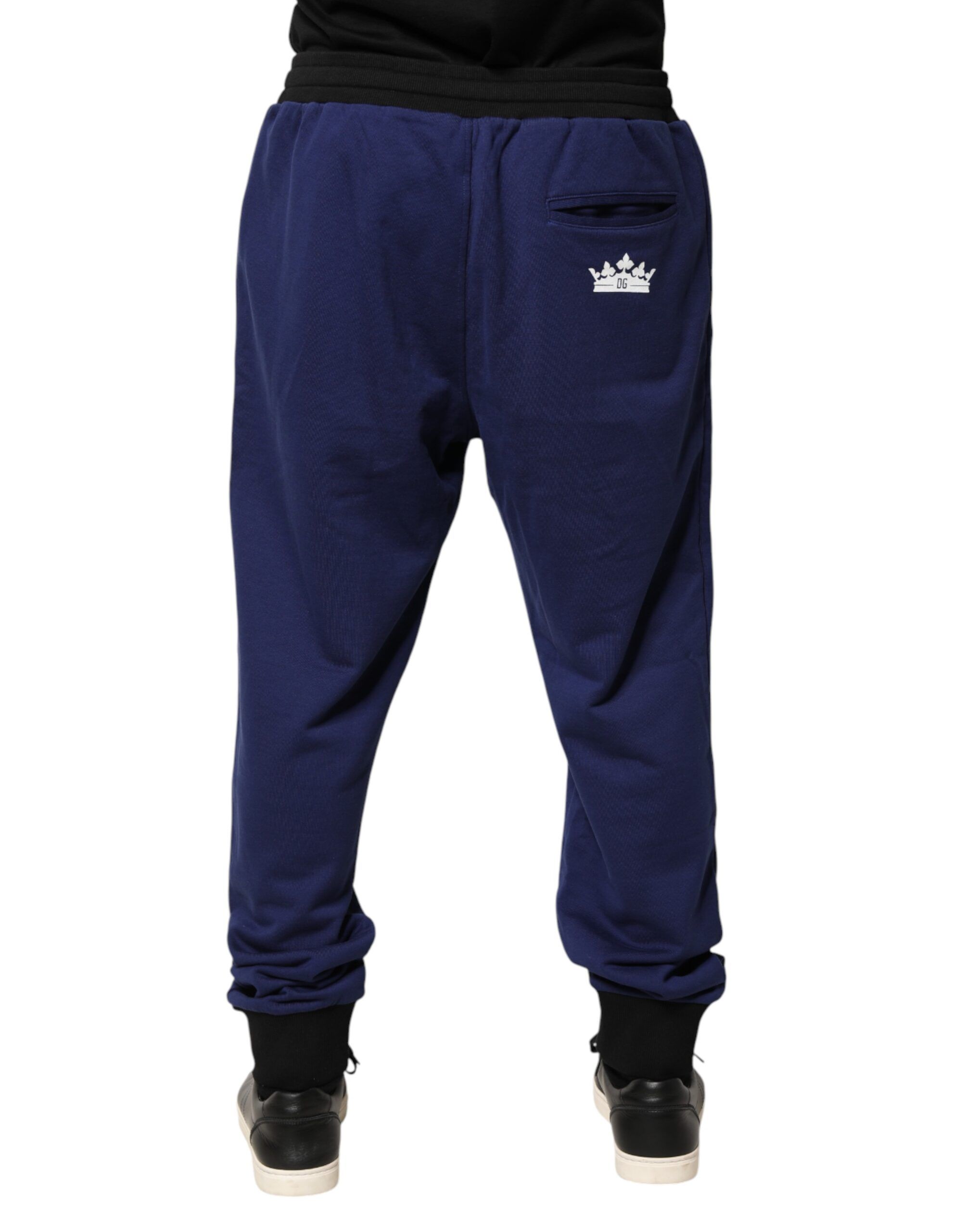 Cotton Mid Waist Jogger Trousers Men's Pants - Dolce & Gabbana - Modalova