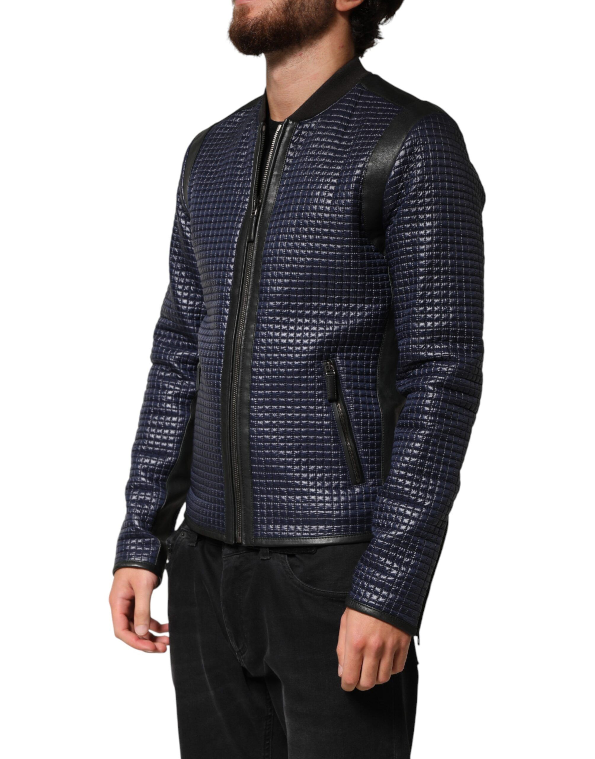 Nylon Full Zip Bomber Men Men's Jacket - Dolce & Gabbana - Modalova