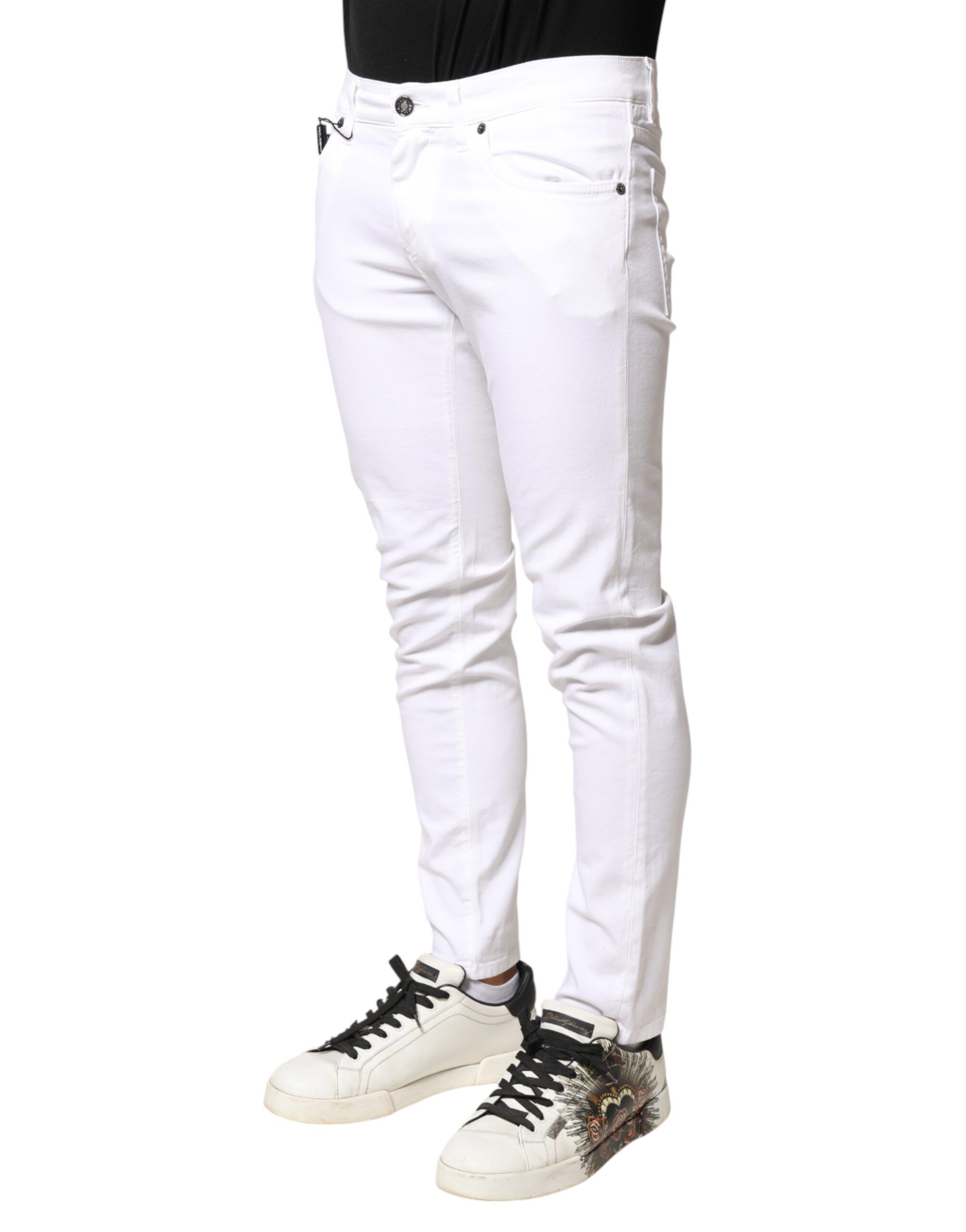 Cotton Stretch Skinny Denim Men Men's Jeans - Dolce & Gabbana - Modalova