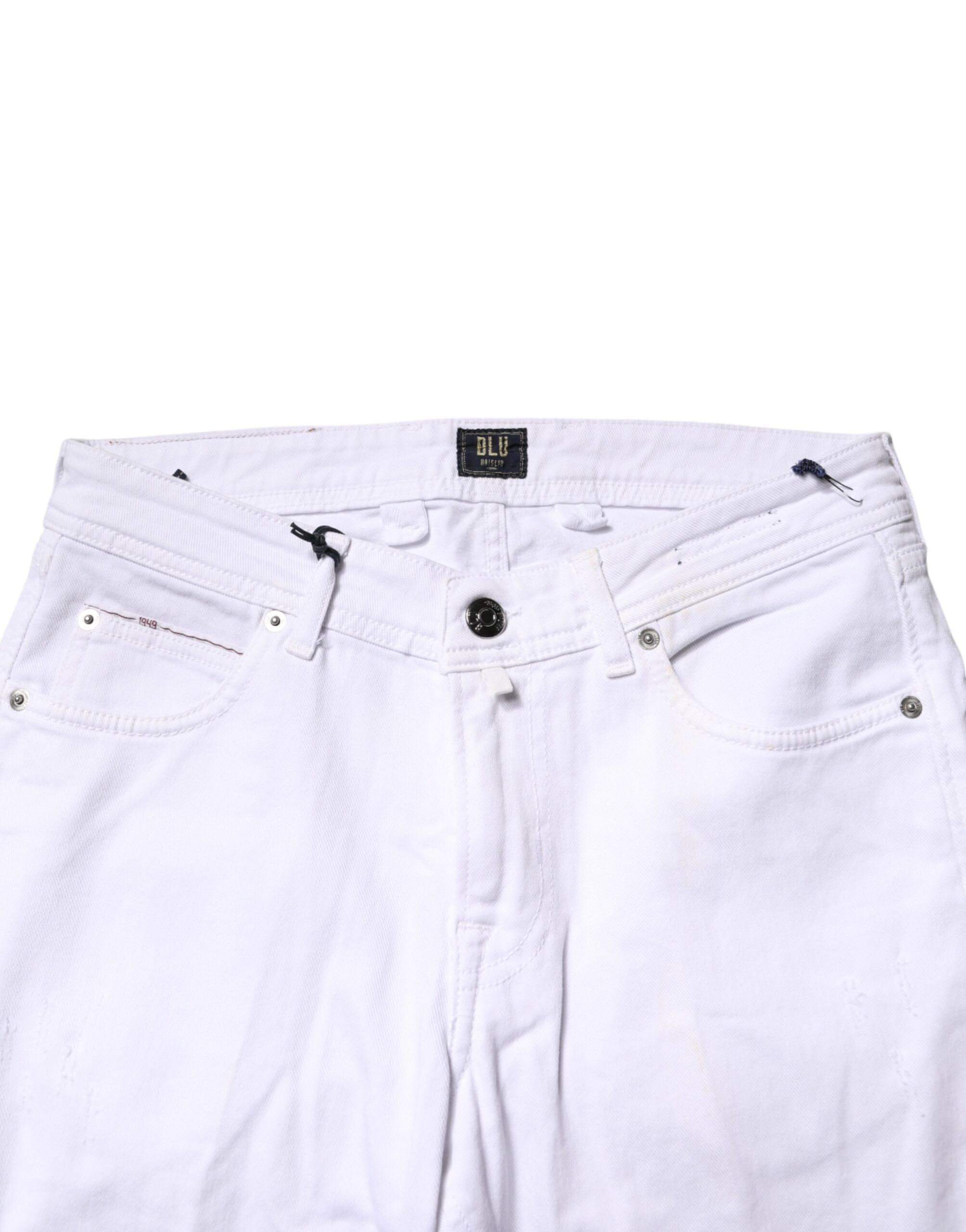Cotton Straight Fit Men Denim Trouser Men's Jeans (Pre-Owned) - Briglia 1949 - Modalova