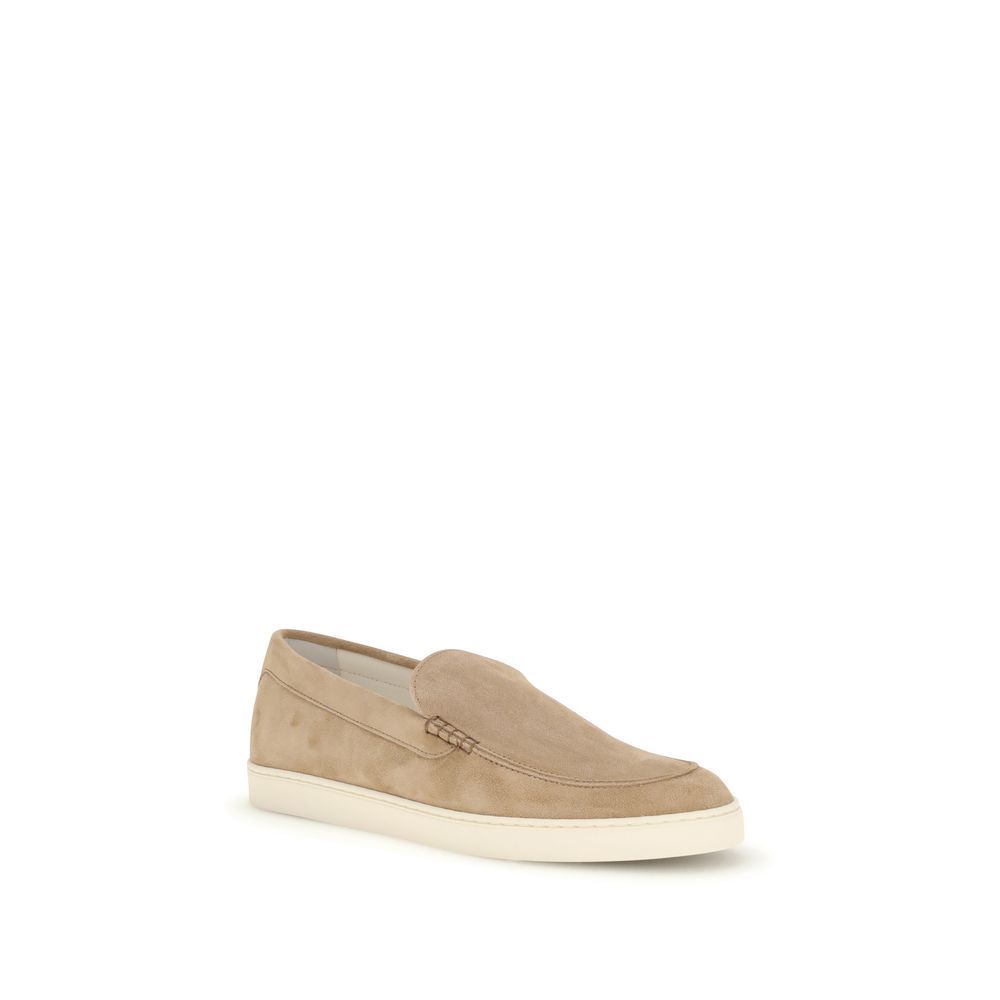Calf Leather Bos Taurus Slip-On Men's Loafers - Brunello Cucinelli - Modalova