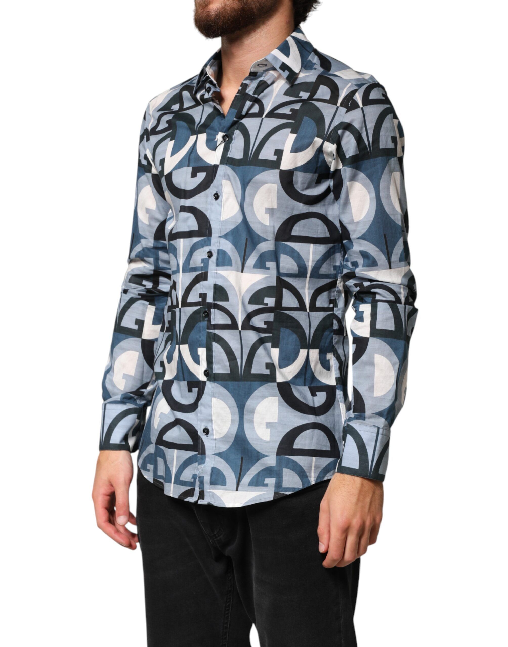 MARTINI Long Sleeves Casual Logo Men's Shirt (Pre-Owned) - Dolce & Gabbana - Modalova