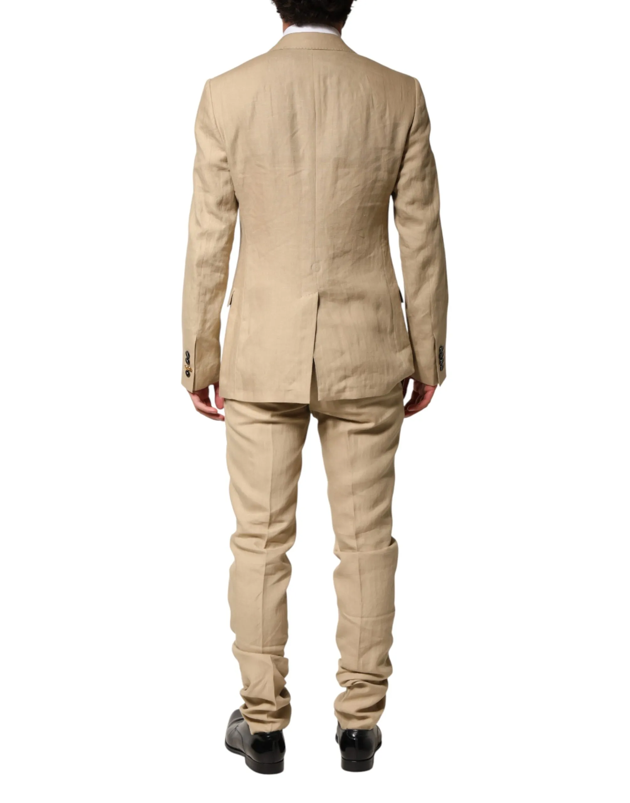 Linen Single Breasted 2 Piece Men's Suit - Dolce & Gabbana - Modalova