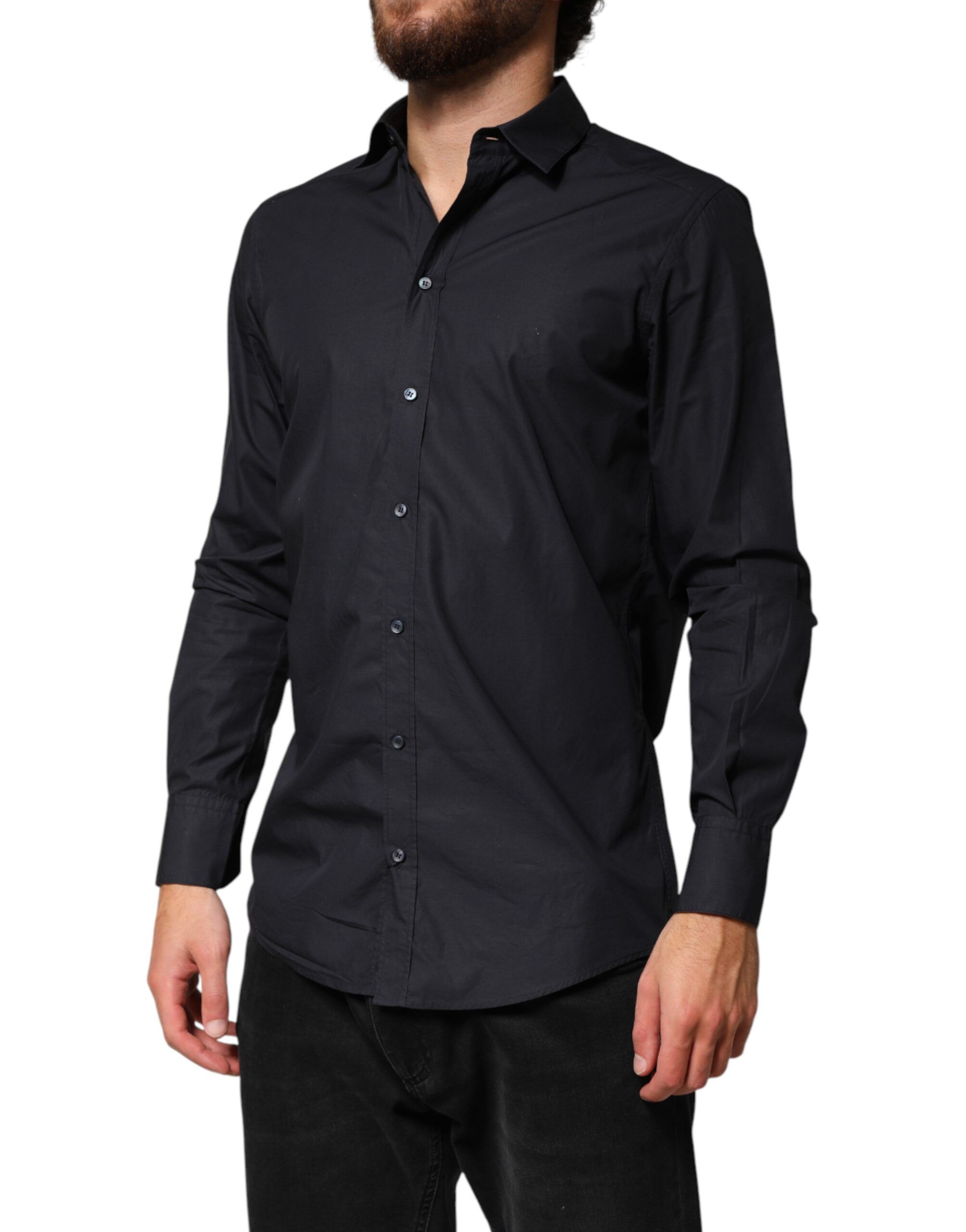 Cotton Long Sleeves Dress Formal Men's Shirt - Dolce & Gabbana - Modalova