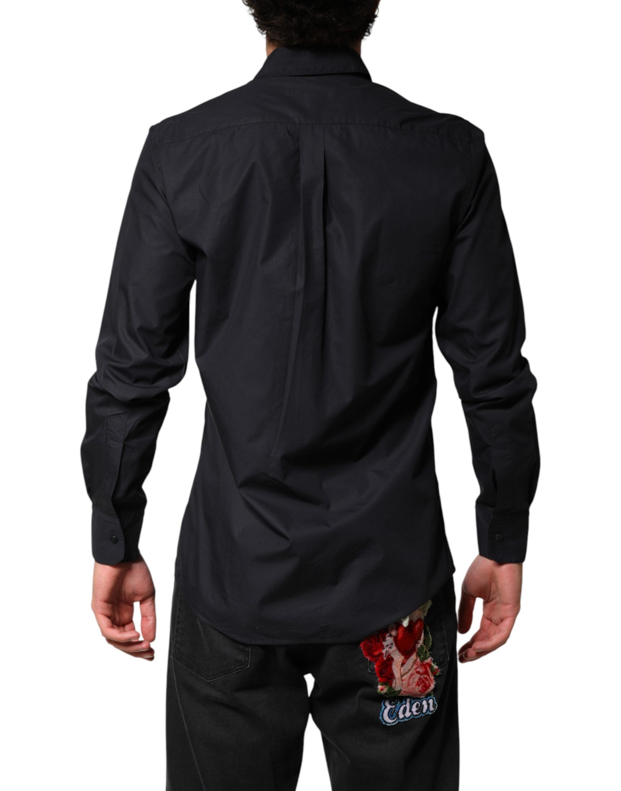 Cotton Long Sleeves Dress Formal Men's Shirt - Dolce & Gabbana - Modalova
