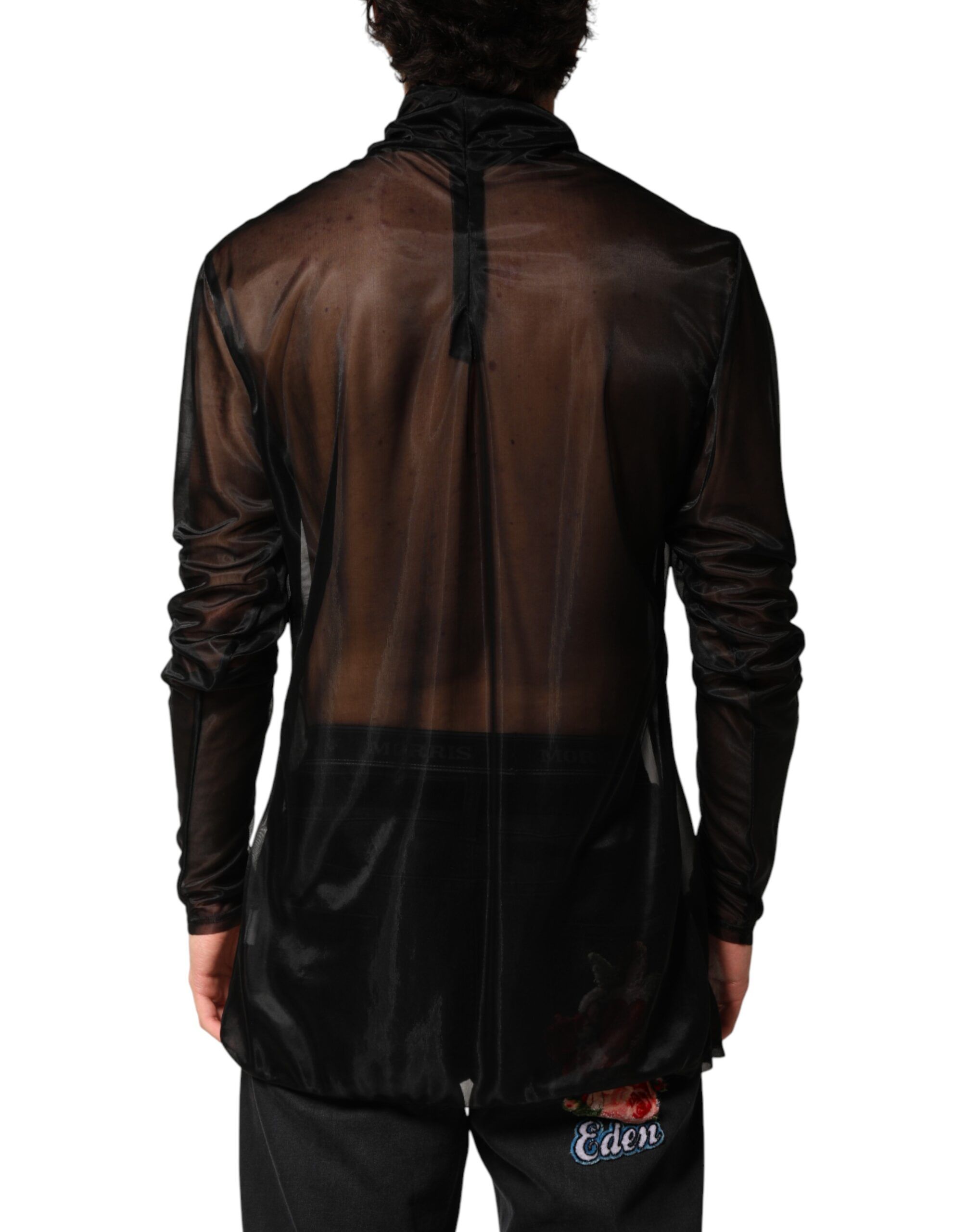 Sheer Long Sleeves Turtleneck Men's Top - Dolce & Gabbana - Modalova
