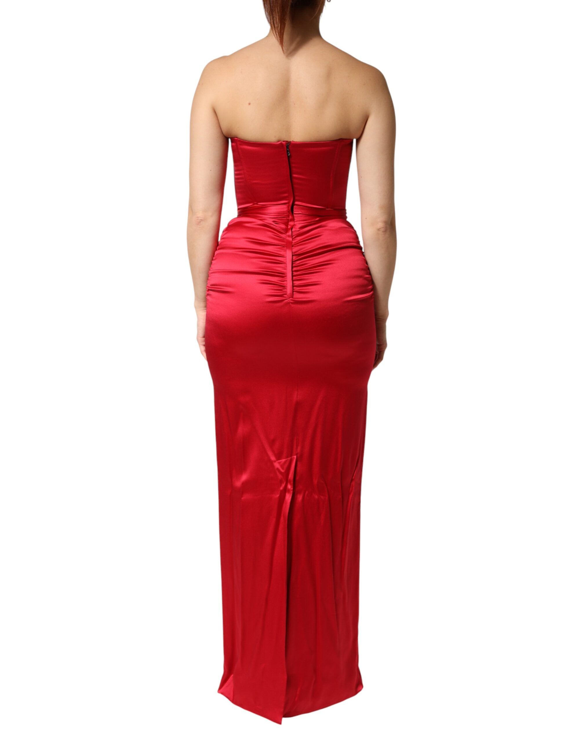 Silk Strapless Sheath Long Gown Women's Dress (Pre-Owned) - Dolce & Gabbana - Modalova