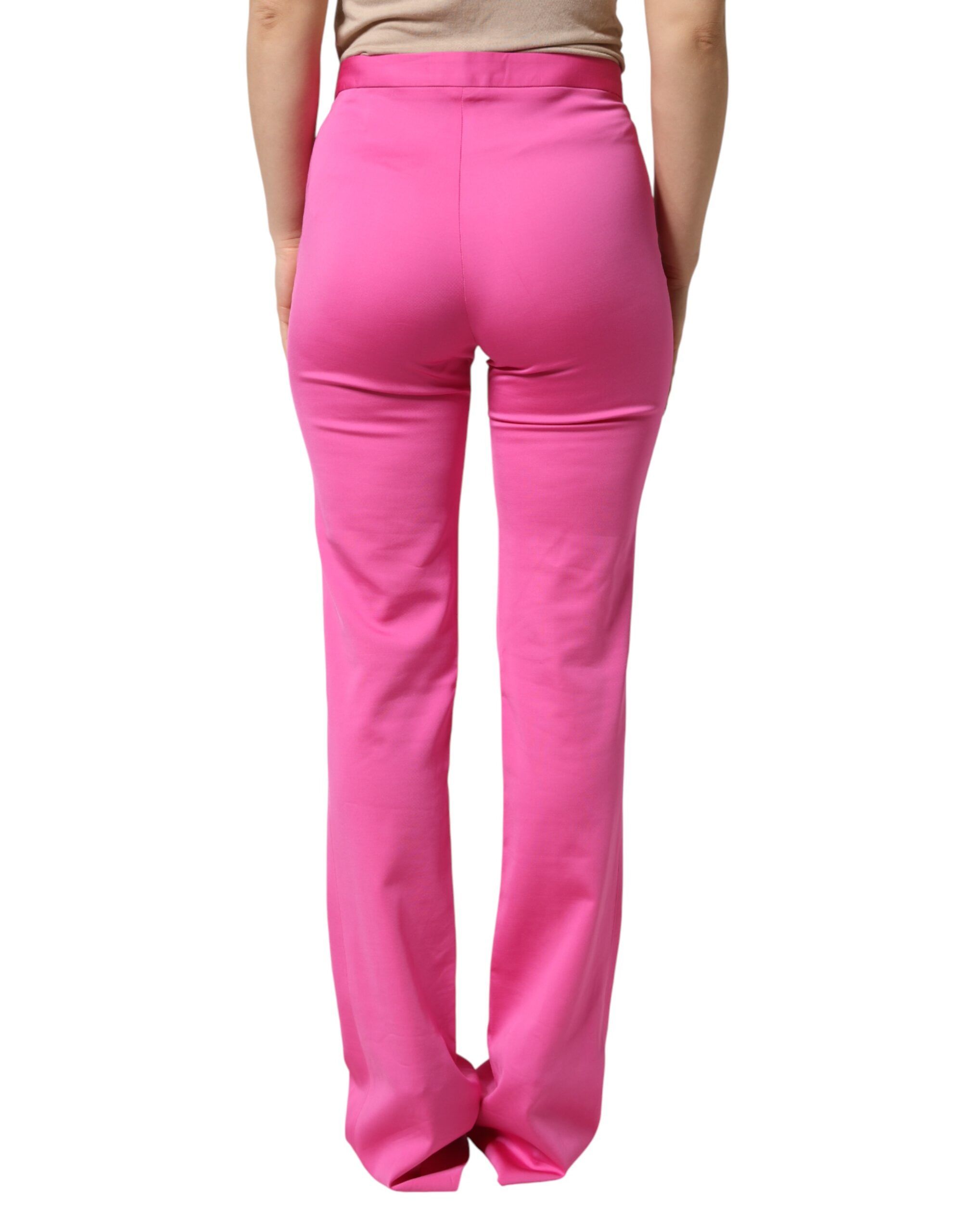 Viscose High Waist Straight Casual Trouser Women's Pants - Versace - Modalova