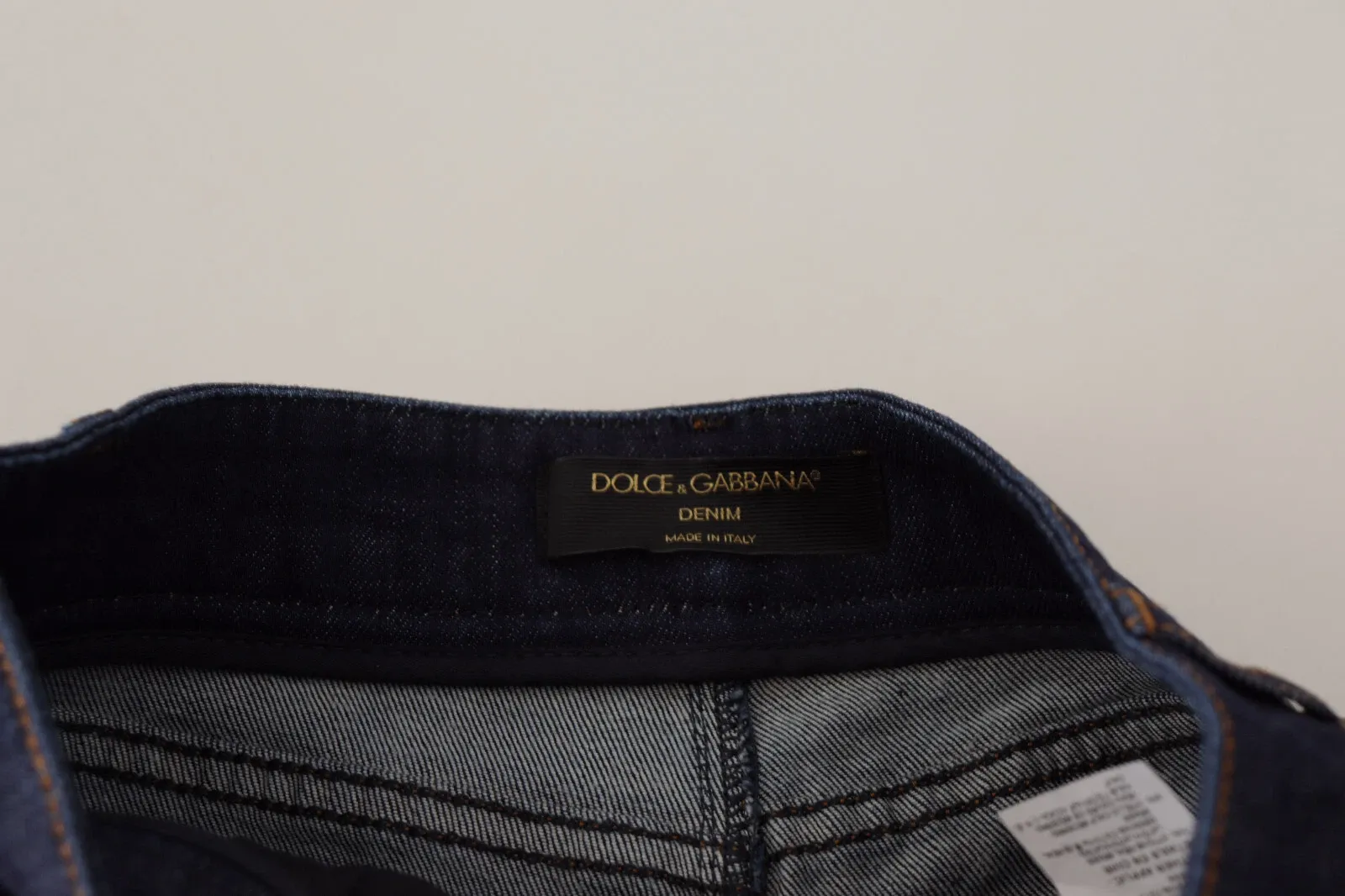 Denim Stretch Crystal Hot Pants Women's Shorts (Pre-Owned) - Dolce & Gabbana - Modalova