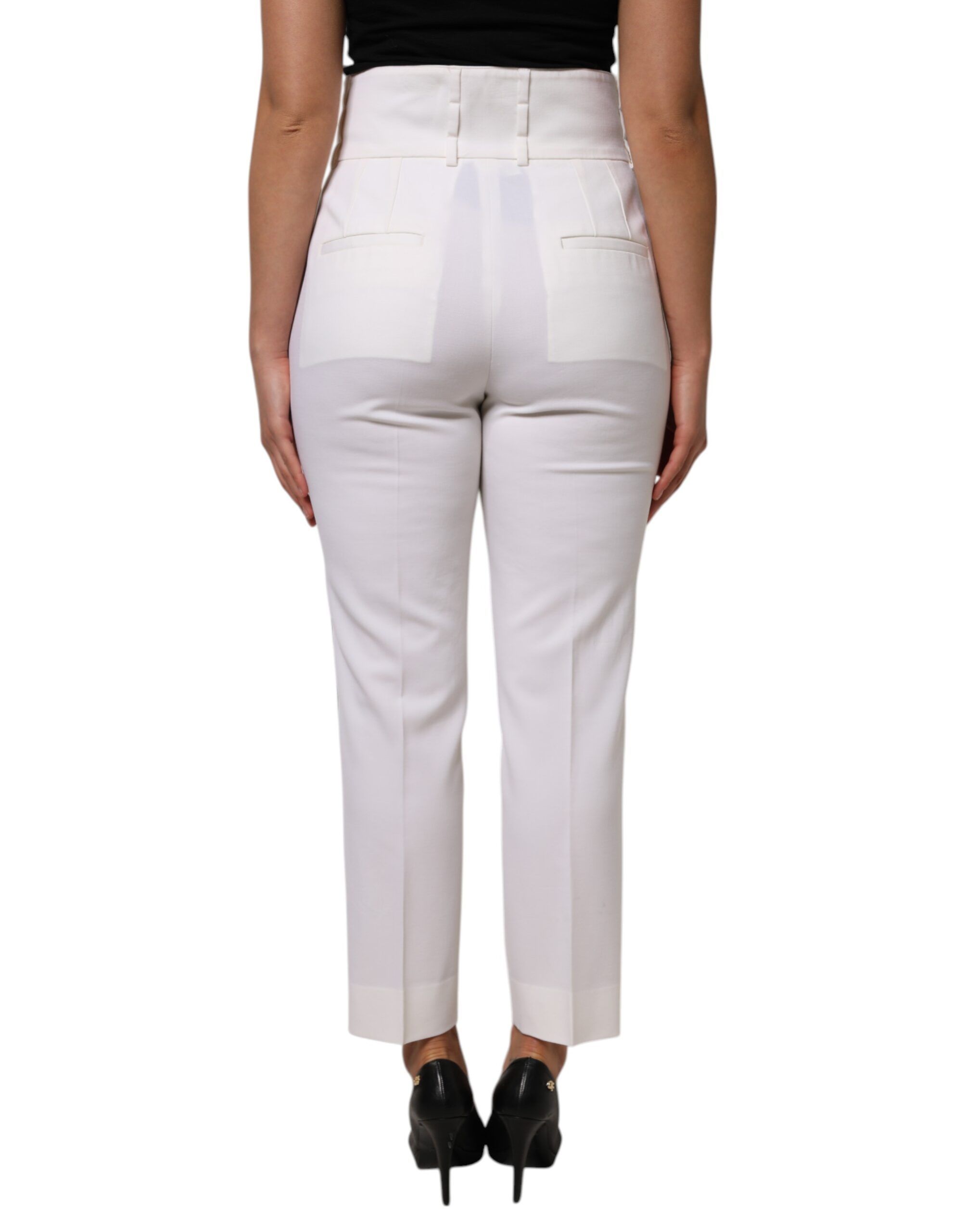Wool High Waist Tapered Trouser Women's Pants (Pre-Owned) - Dolce & Gabbana - Modalova