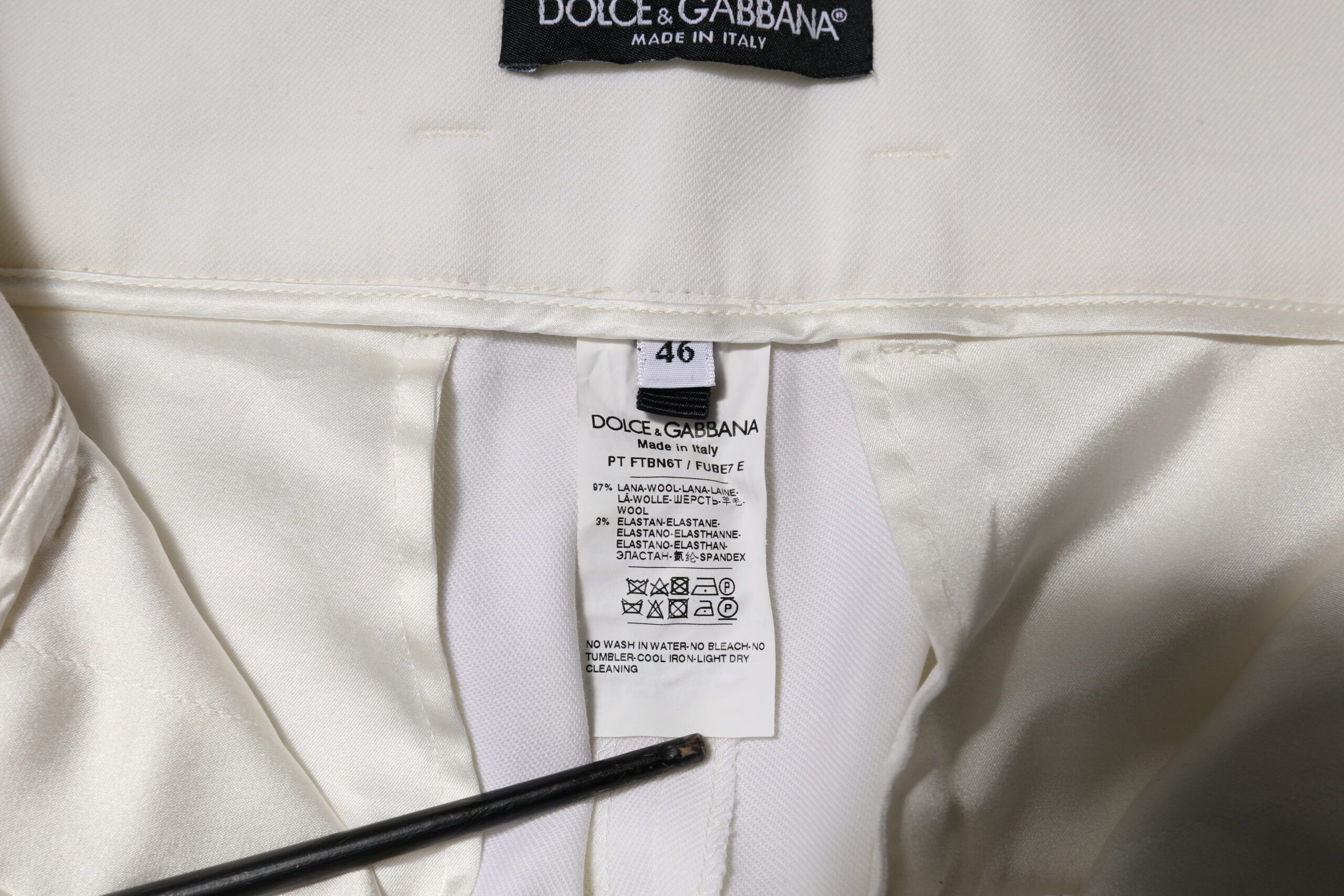Wool High Waist Tapered Trouser Women's Pants (Pre-Owned) - Dolce & Gabbana - Modalova