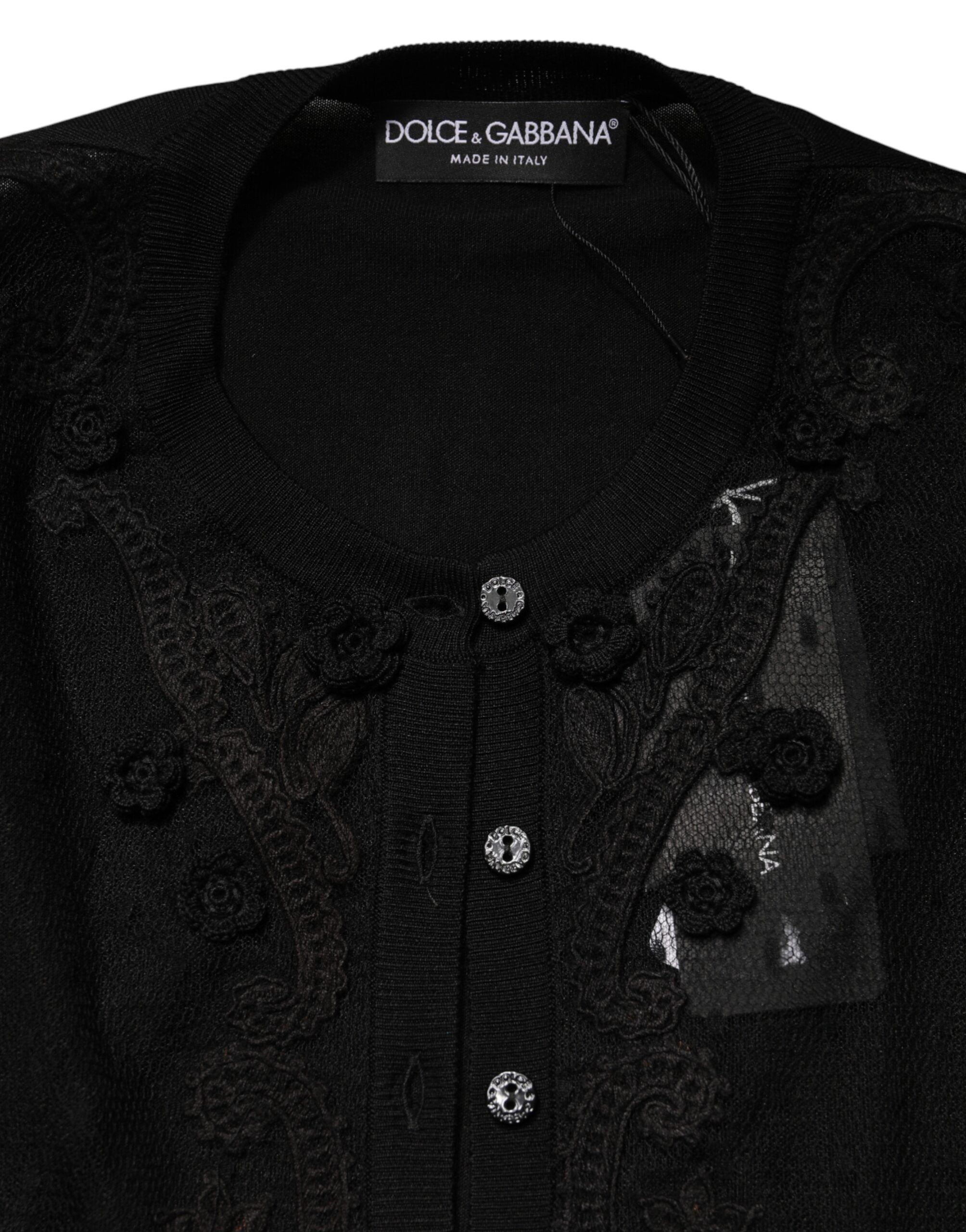 Sheer Button Down Cardigan Women's Sweater - Dolce & Gabbana - Modalova