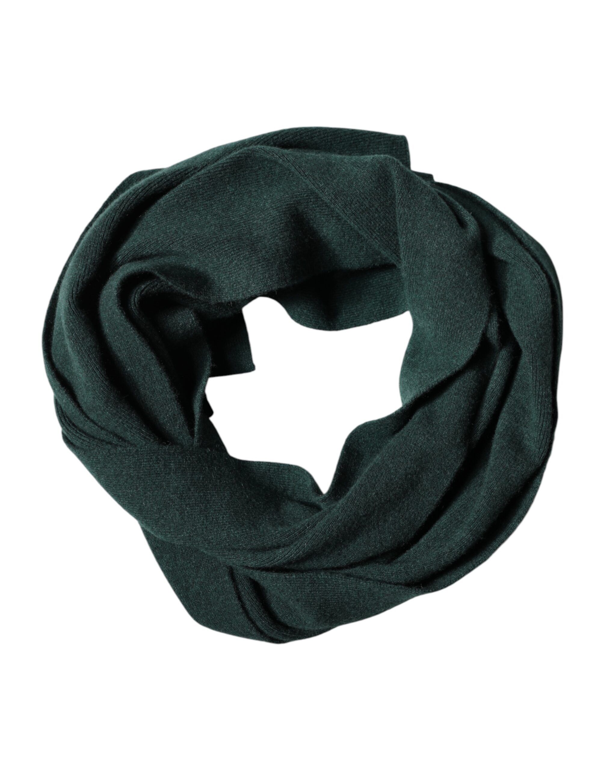 Green Cashmere Knitted Neck Wrap Shawl Men's Scarf - Dolce & Gabbana - Modalova