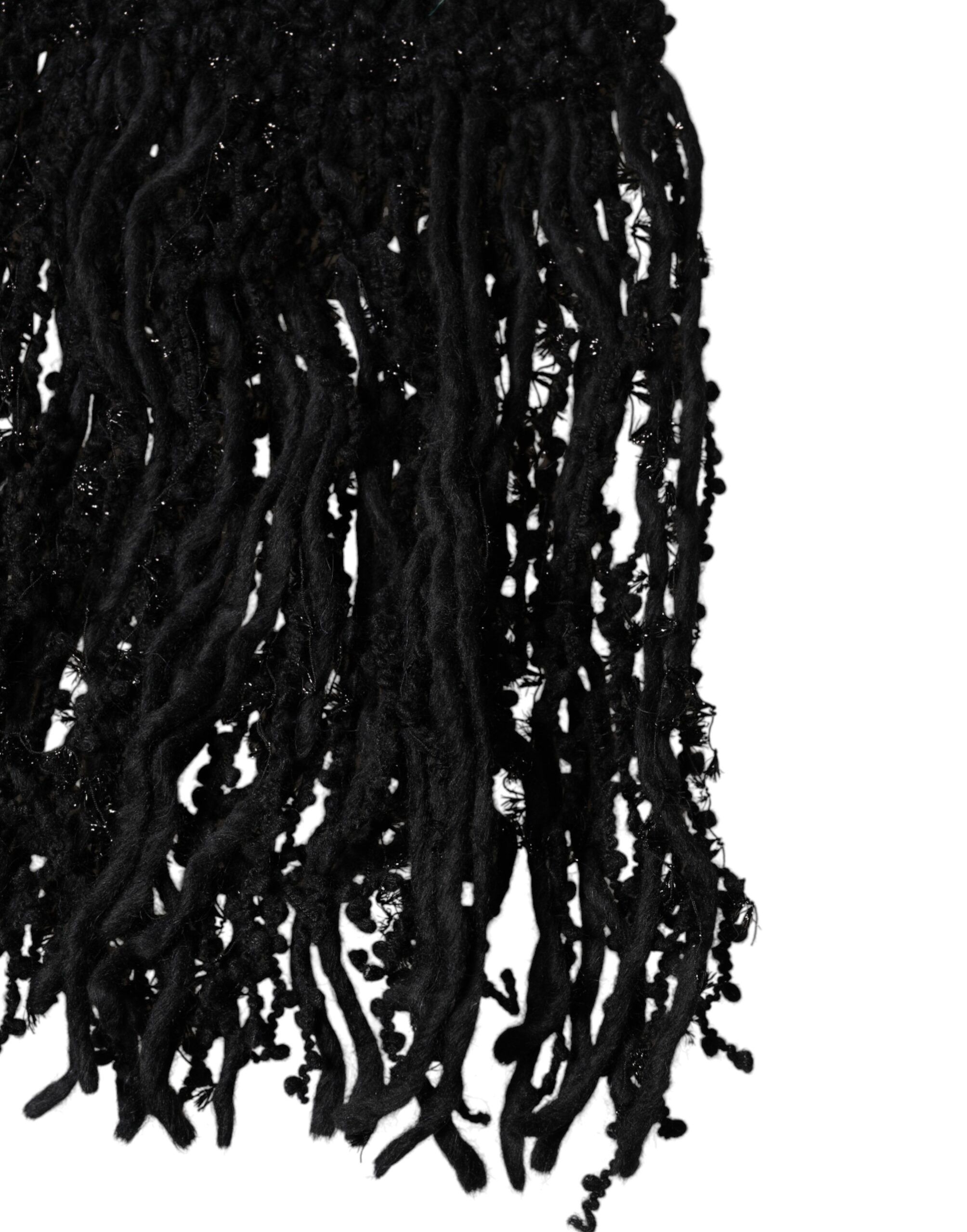 Wool Fringes Neck Wrap Foulard Men's Scarf - Dolce & Gabbana - Modalova
