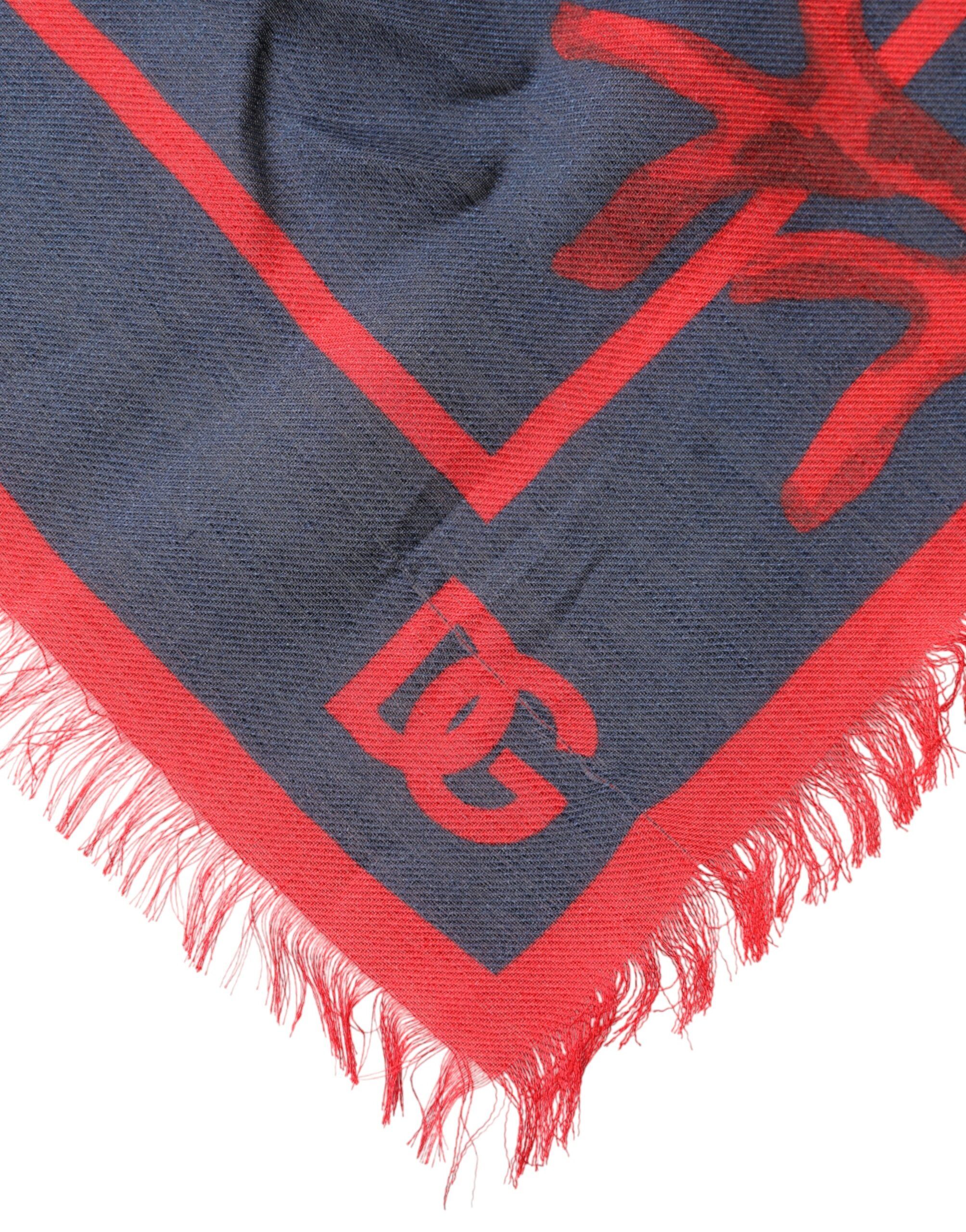 Red Coral Print Square Foulard Men Men's Scarf (Pre-Owned) - Dolce & Gabbana - Modalova