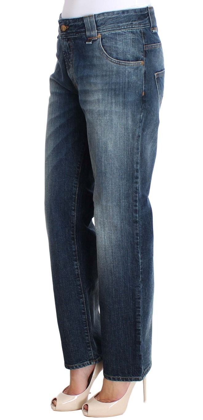 Wash Relaxed Fit Cotton Stretch Denim Women's Jeans - John Galliano - Modalova