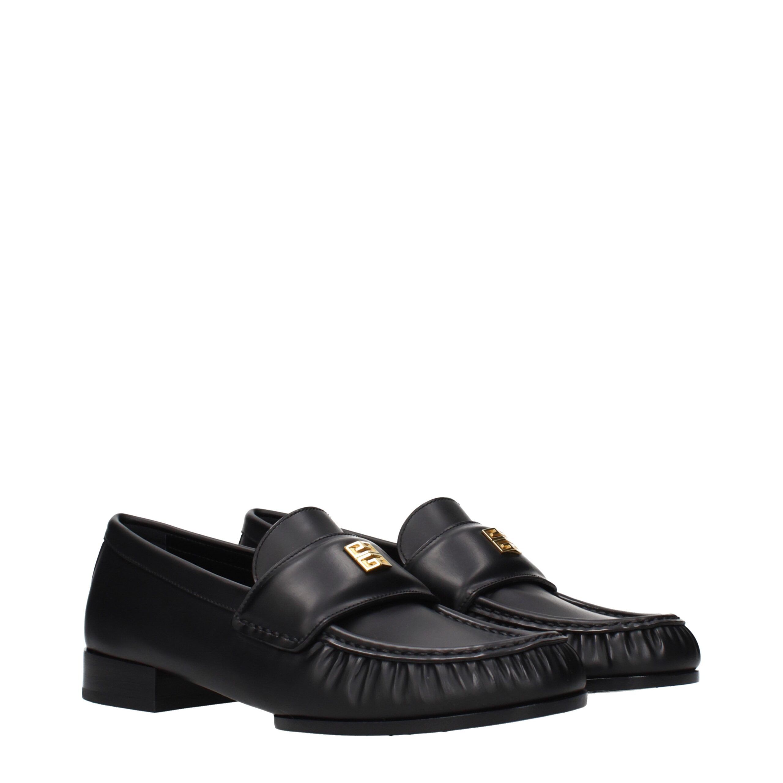 Leather Slip-On Women's Loafers - Givenchy - Modalova