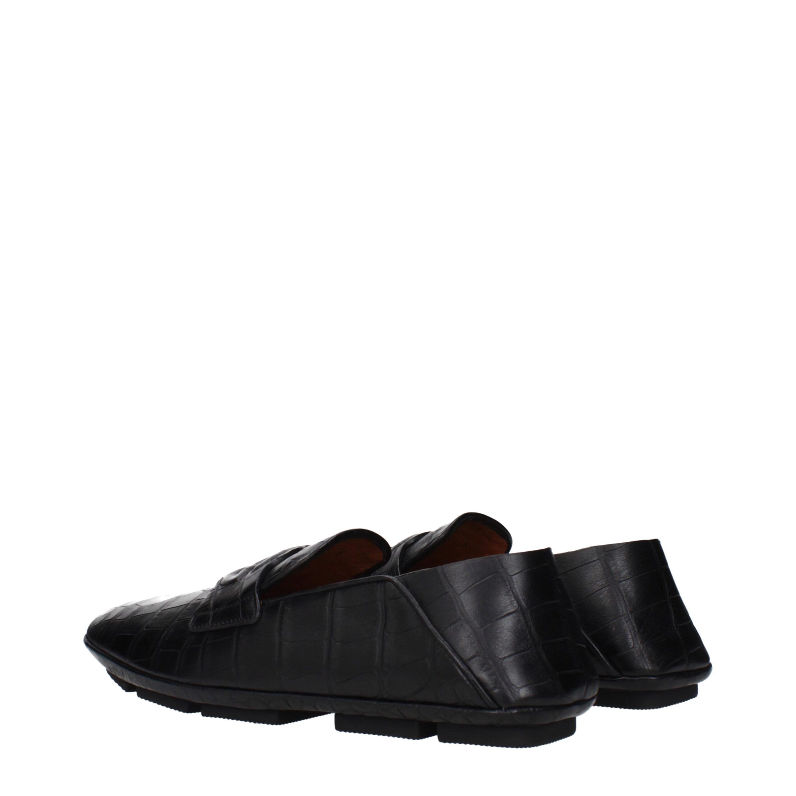 Leather Slip-On Men's Loafers - Dolce & Gabbana - Modalova