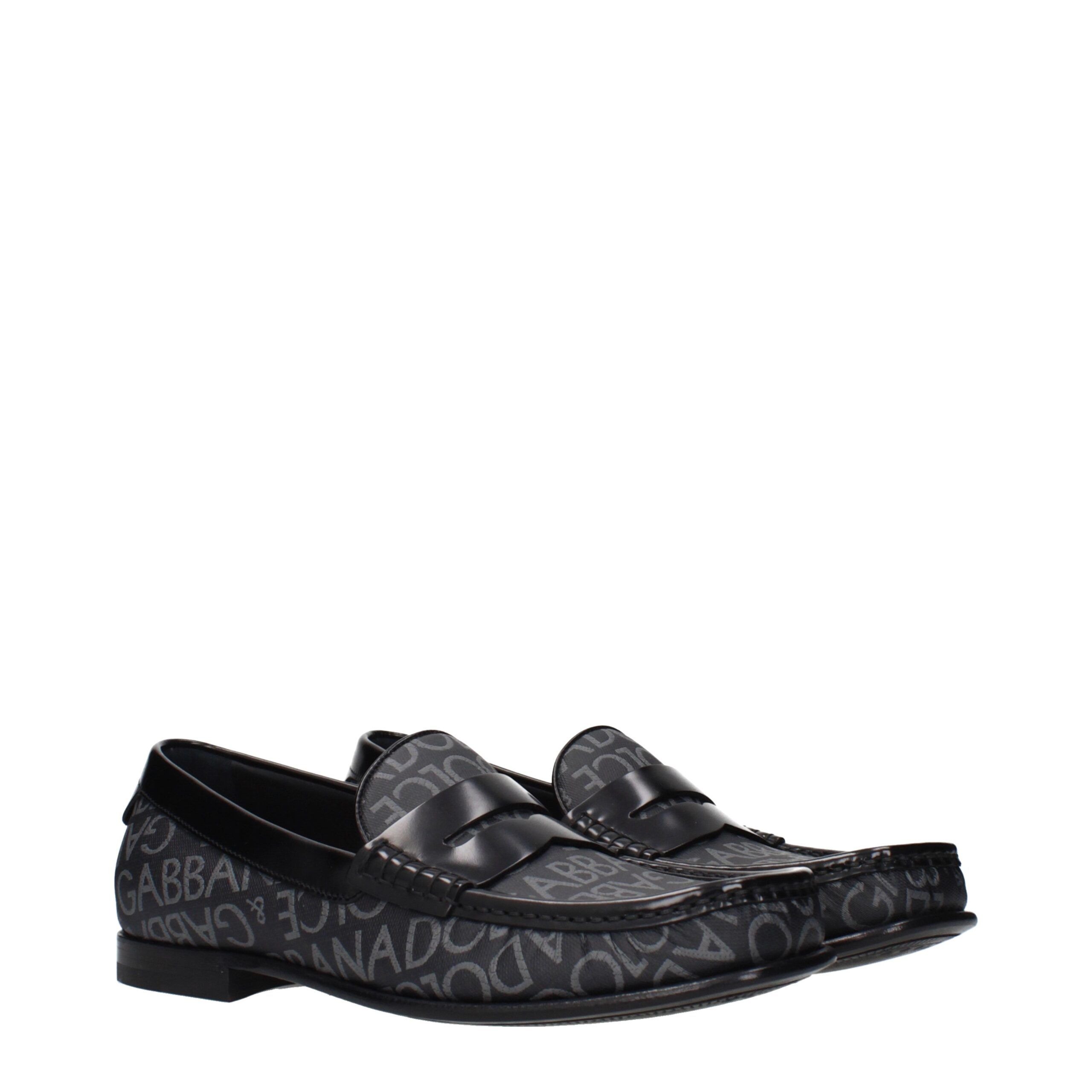Fabric Slip-On Men's Loafers - Dolce & Gabbana - Modalova