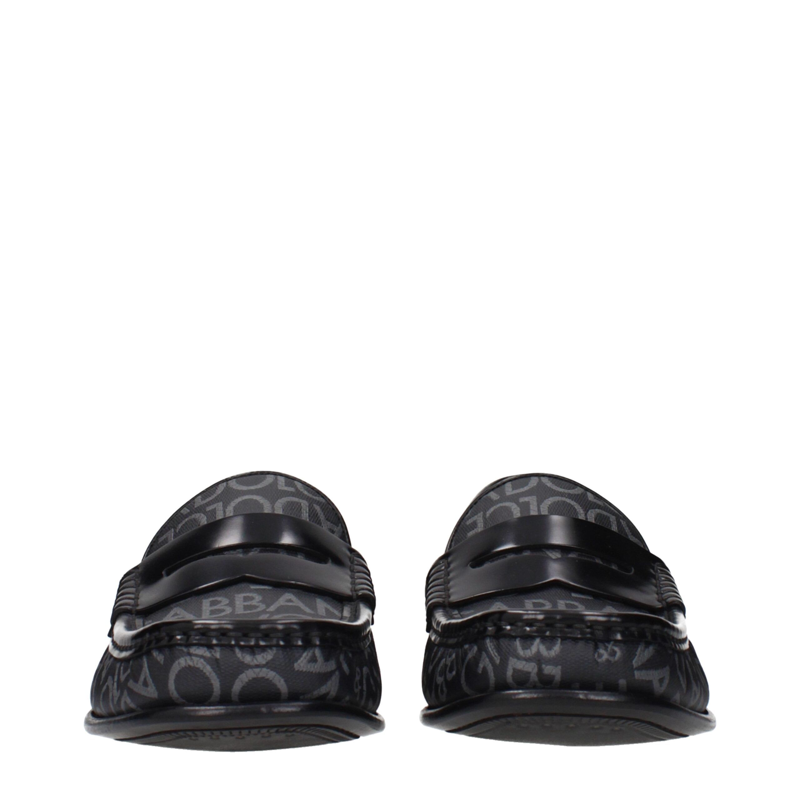 Fabric Slip-On Men's Loafers - Dolce & Gabbana - Modalova