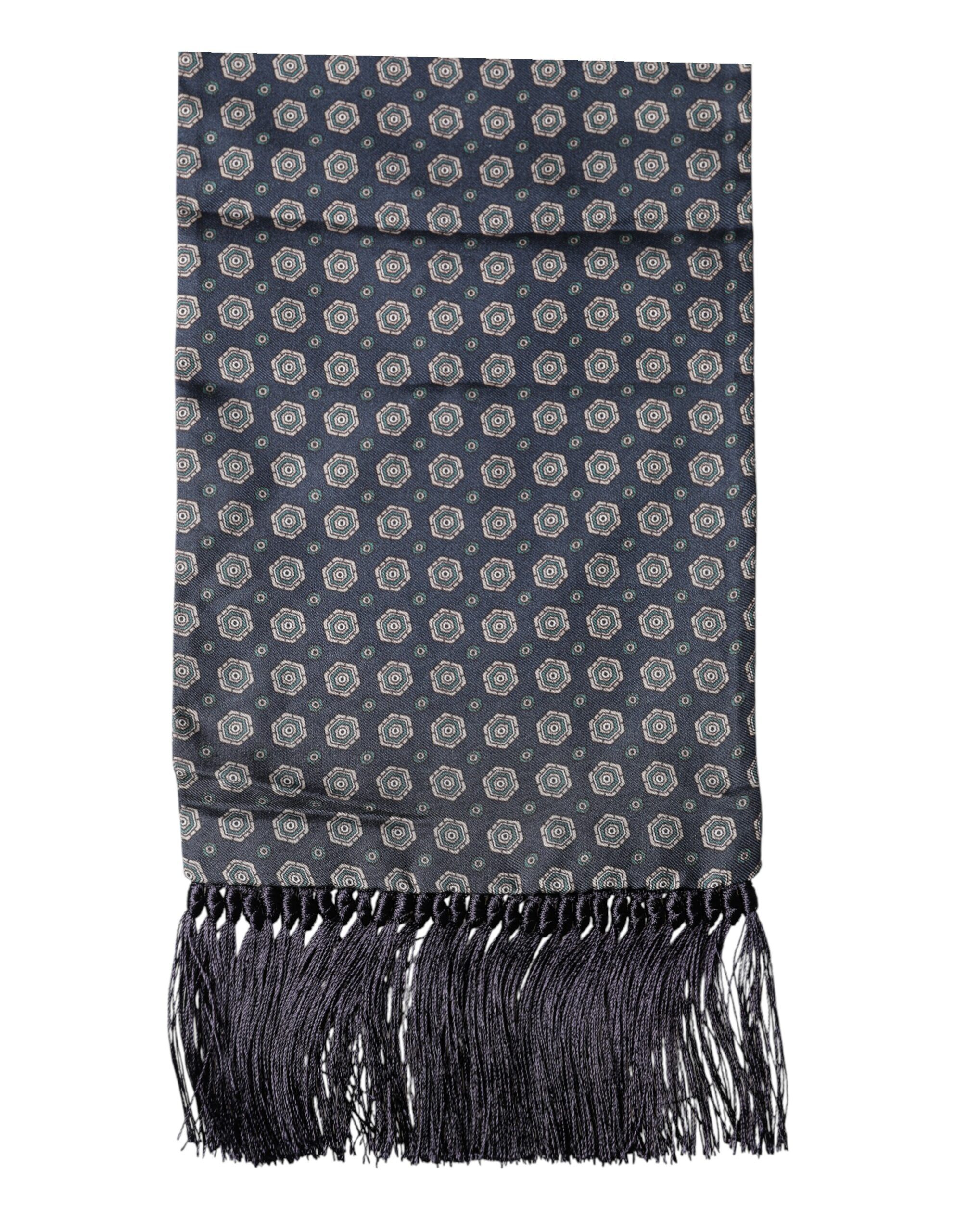 Patterned Fringes Neck Foulard Men's Scarf - Dolce & Gabbana - Modalova