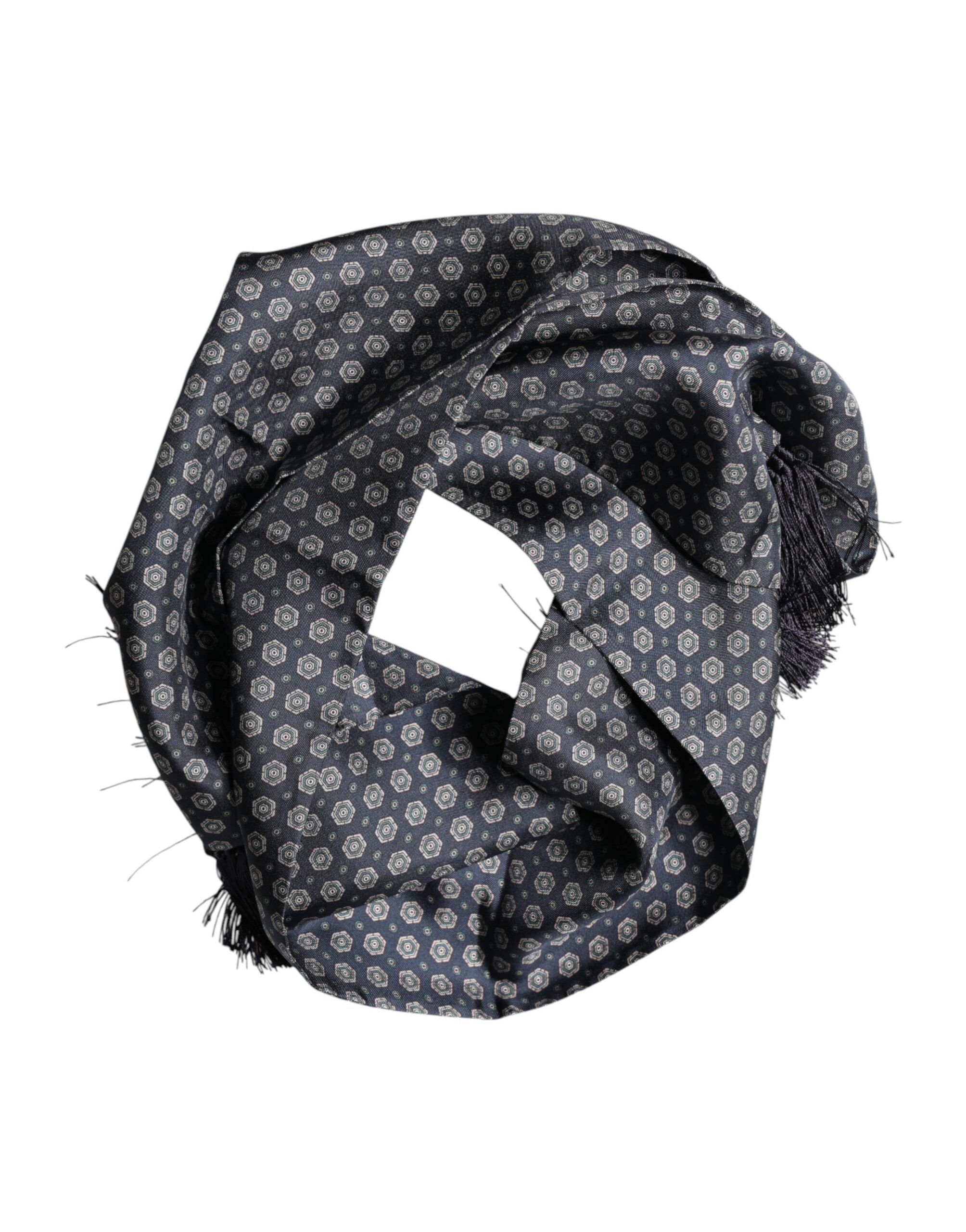 Patterned Fringes Neck Foulard Men's Scarf - Dolce & Gabbana - Modalova