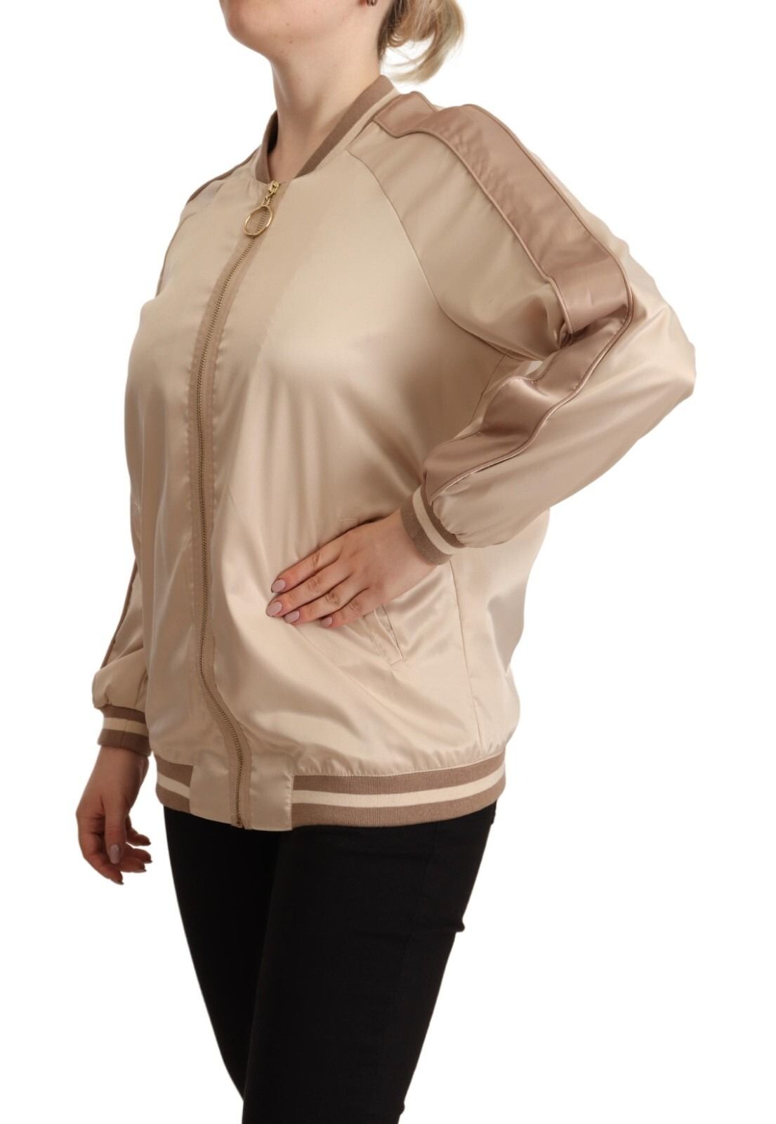 Bomber Full Zip Long Sleeves Polyester Women's Jacket (Pre-Owned) - Twinset - Modalova