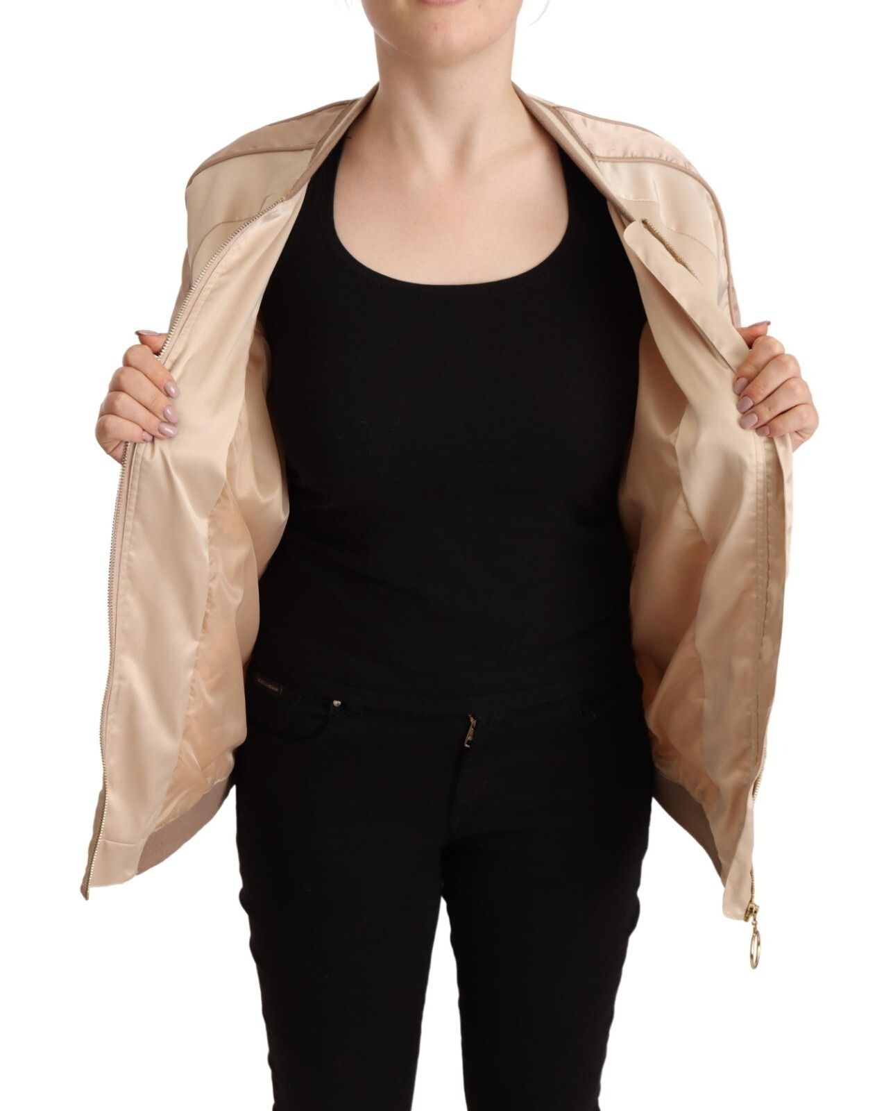 Bomber Full Zip Long Sleeves Polyester Women's Jacket (Pre-Owned) - Twinset - Modalova