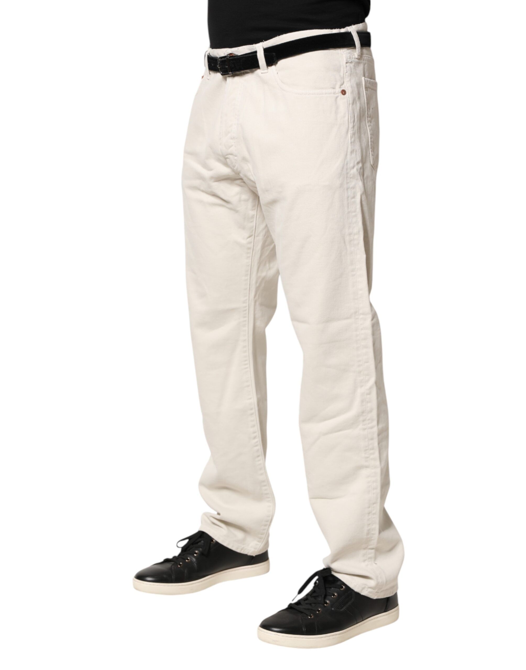 Cotton Straight Mid Waist Denim Men Trouser Men's Jeans (Pre-Owned) - President's - Modalova