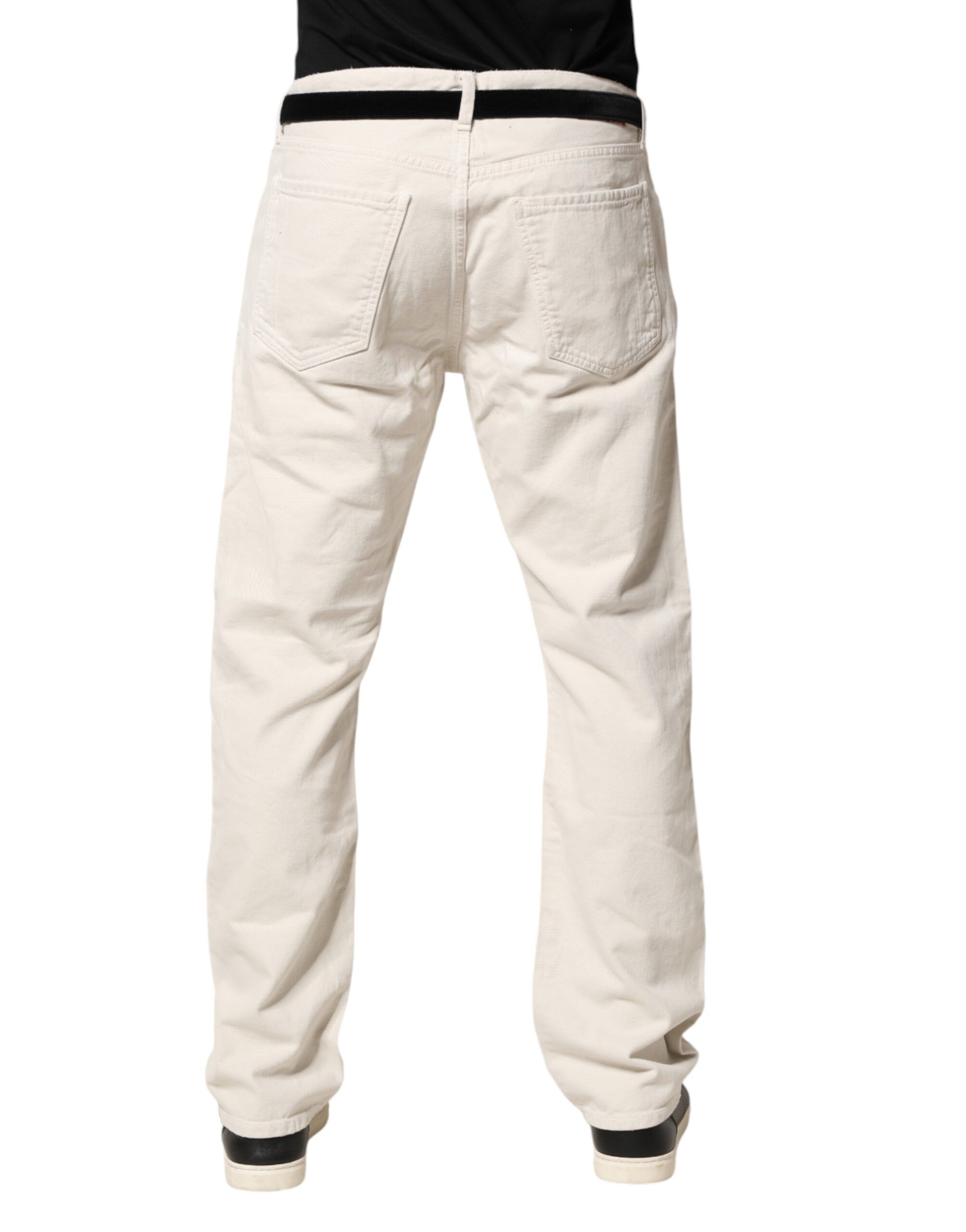 Cotton Straight Mid Waist Denim Men Trouser Men's Jeans (Pre-Owned) - President's - Modalova