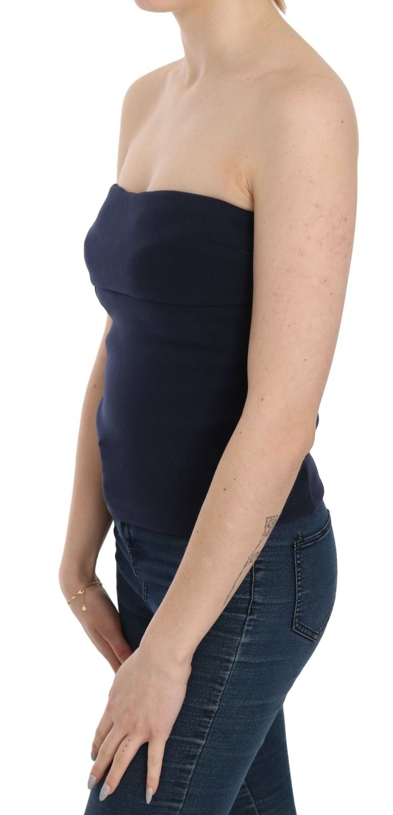 Strapless Zipper Back Tube Top Women's Blouse - Costume National - Modalova