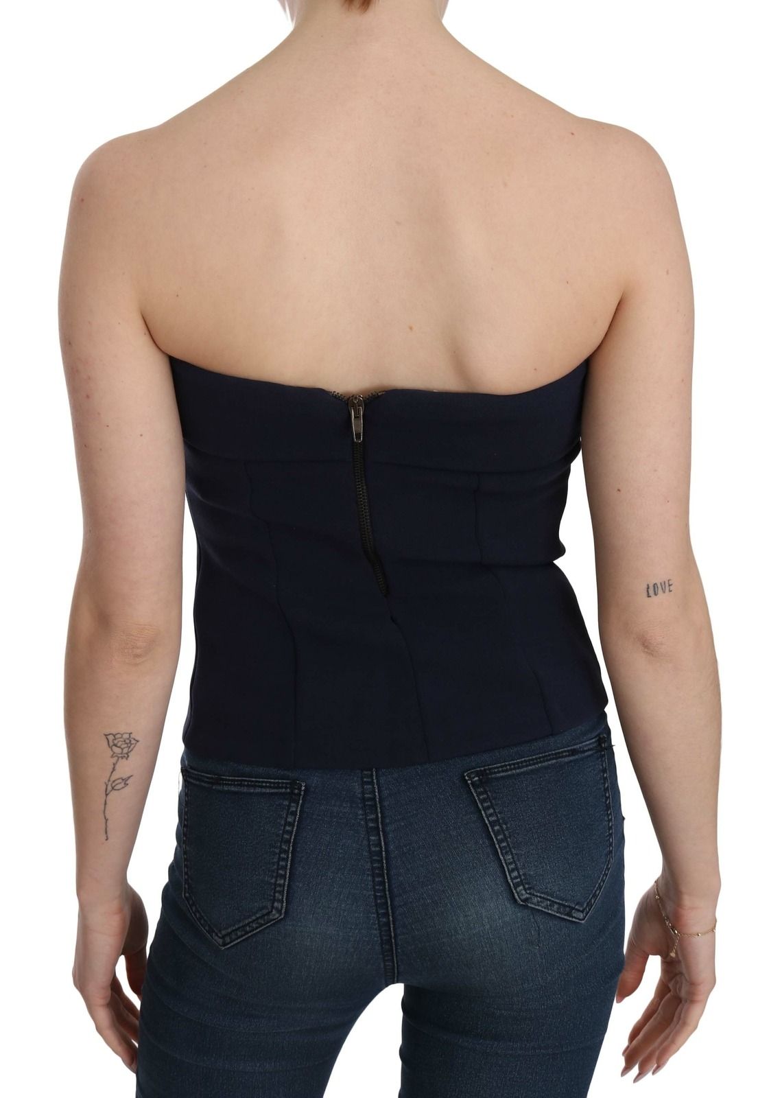 Strapless Zipper Back Tube Top Women's Blouse - Costume National - Modalova