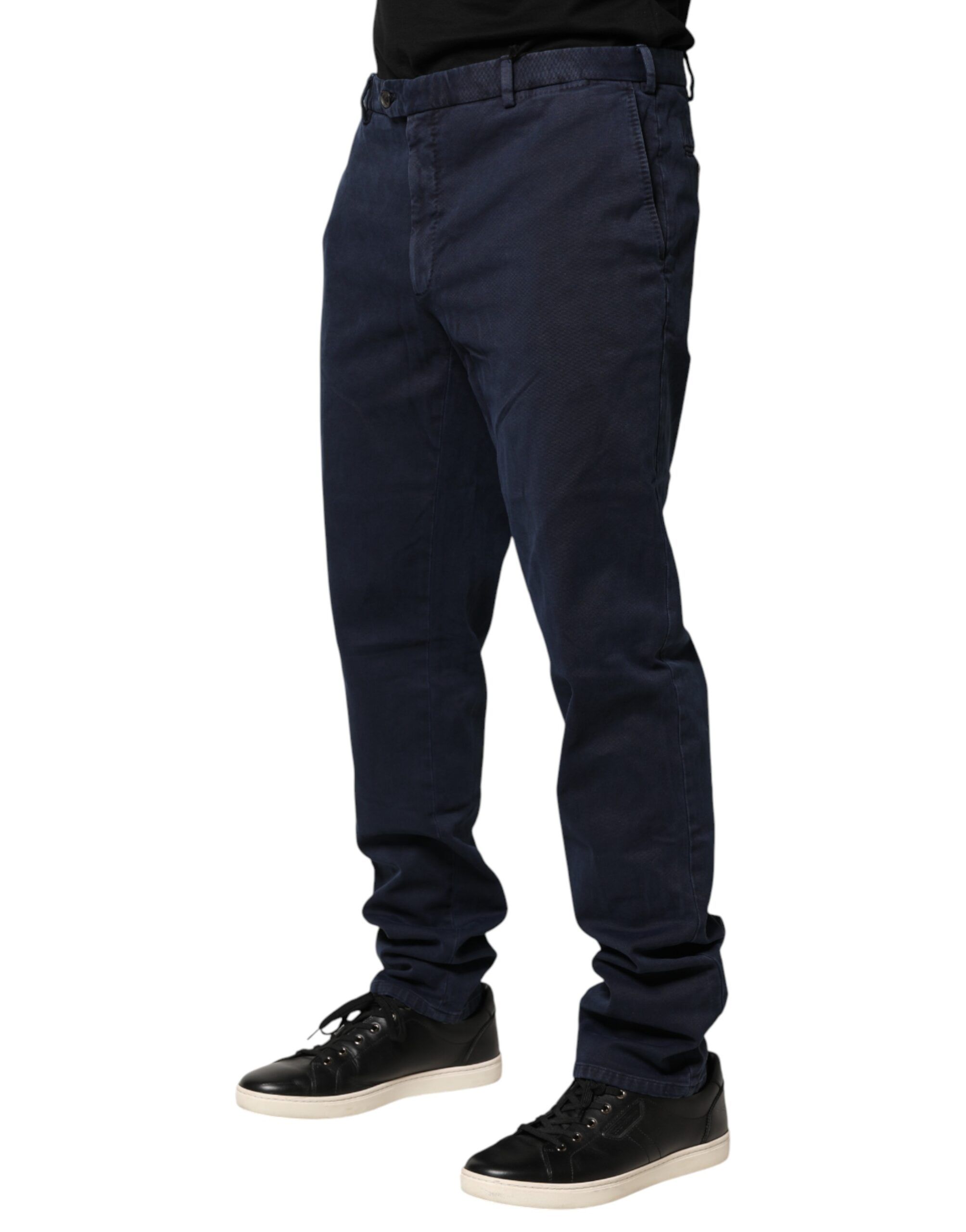 Dark Mid Waist Skinny Chino Trouser Men's Pants - Santaniello - Modalova