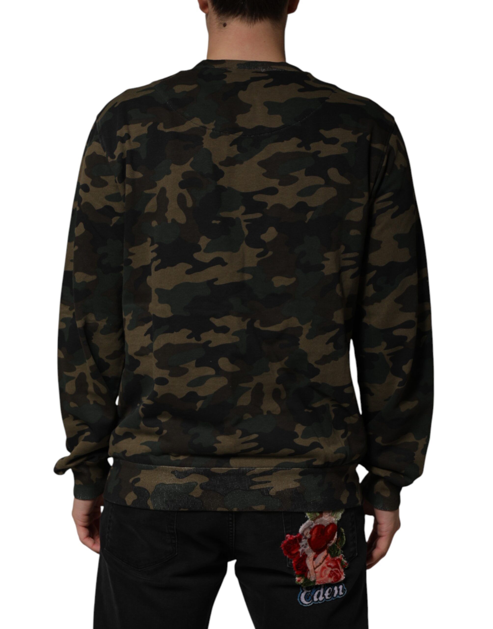 Camouflage Men Sweatshirt Men's Sweater - Dolce & Gabbana - Modalova