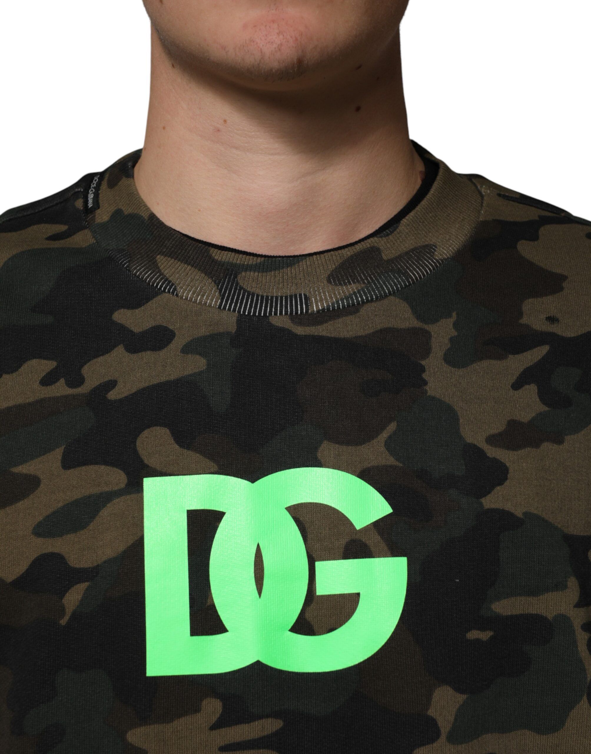 Camouflage Men Sweatshirt Men's Sweater - Dolce & Gabbana - Modalova