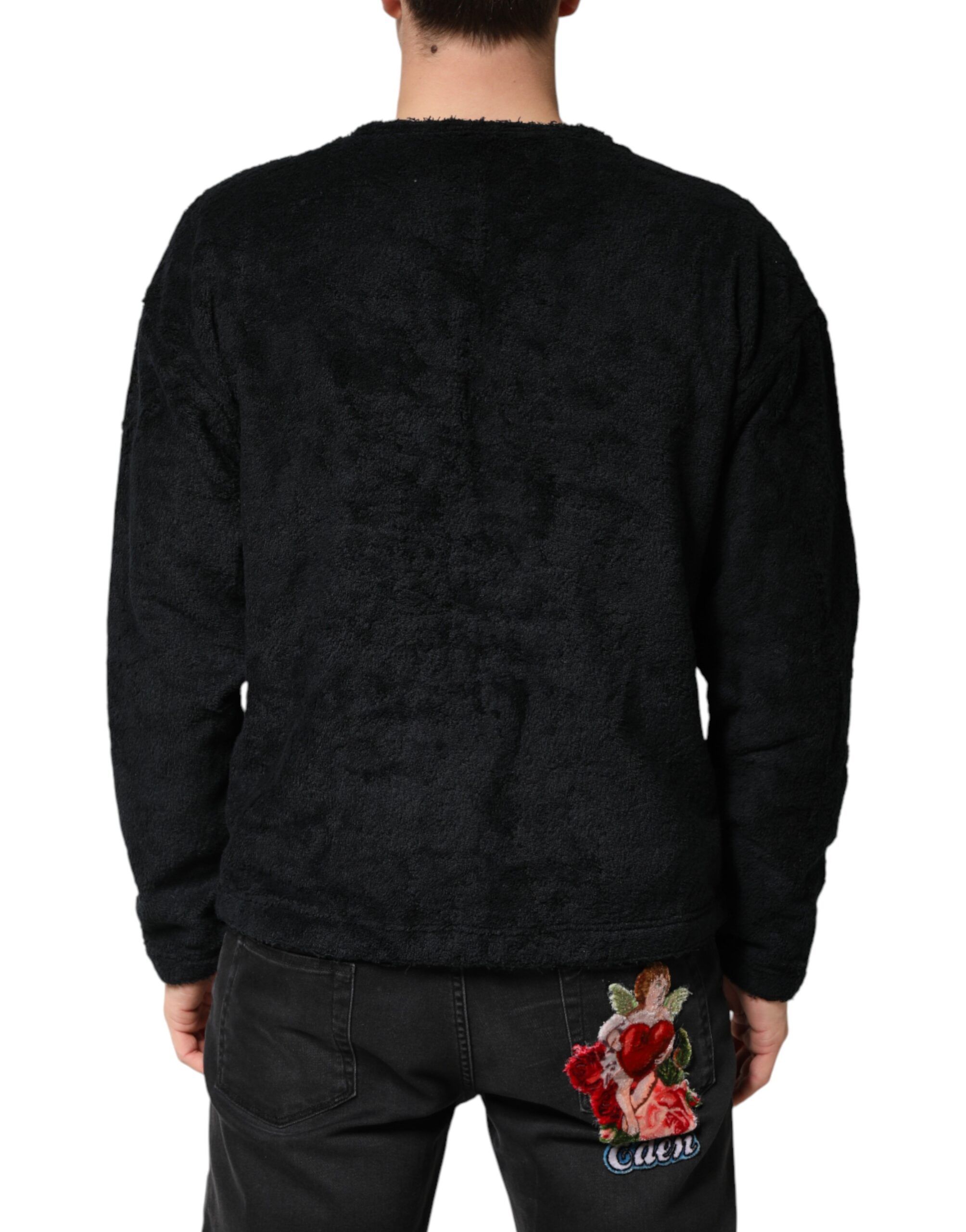 Cotton V-Neck Men Sweatshirt Men's Sweater - Dolce & Gabbana - Modalova