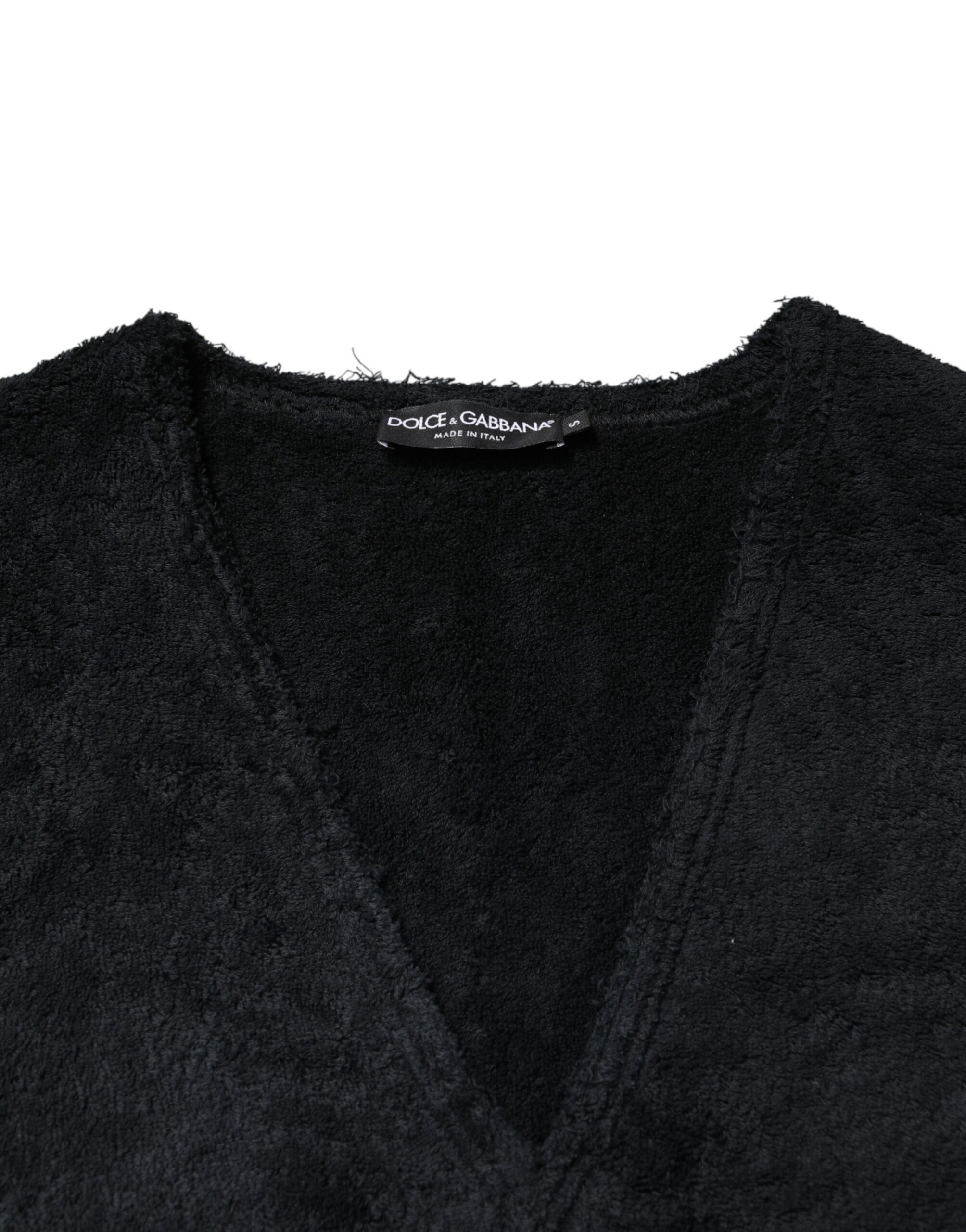 Cotton V-Neck Men Sweatshirt Men's Sweater - Dolce & Gabbana - Modalova