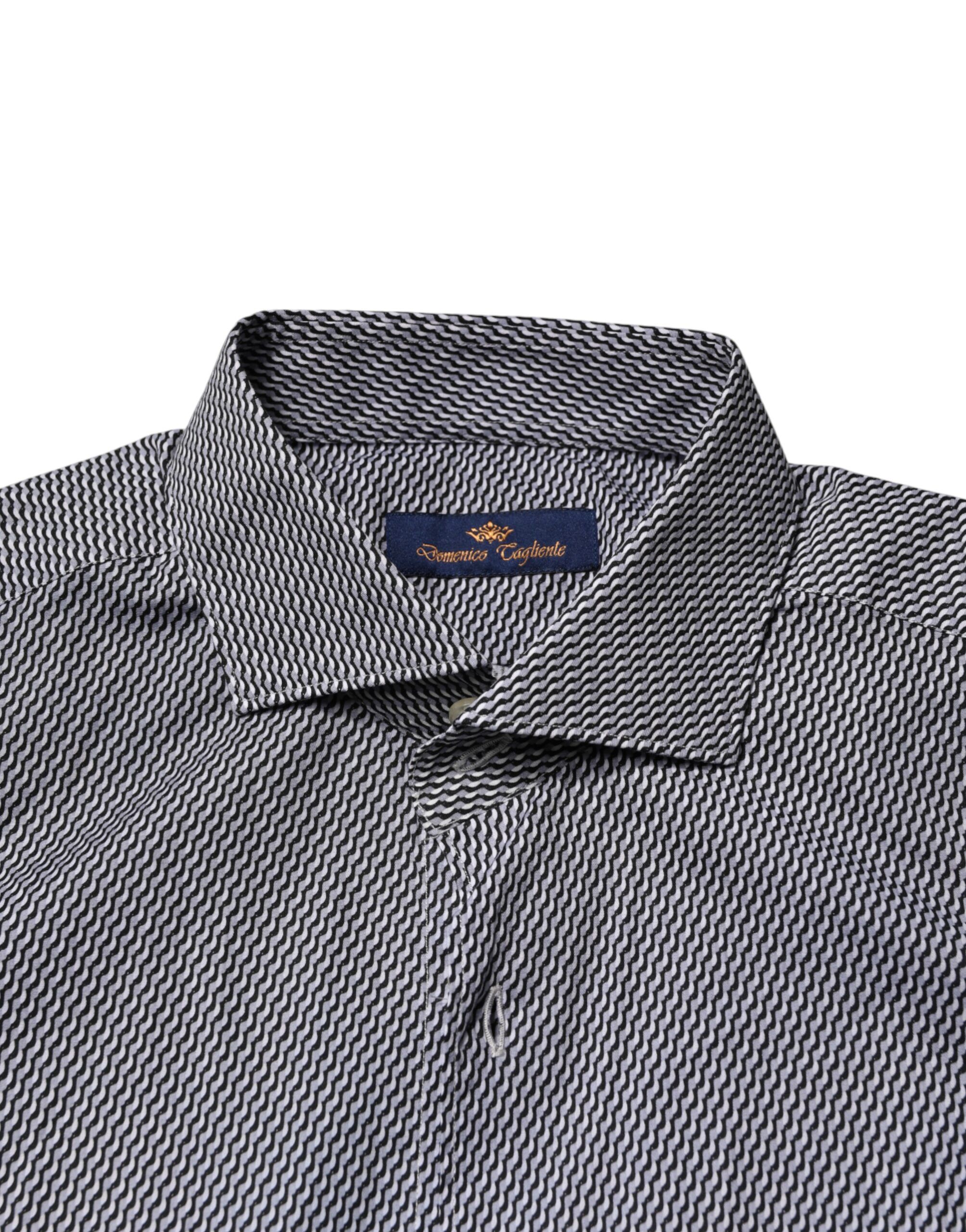 Patterned Long Sleeves Dress Men's Shirt - Domenico Tagliente - Modalova