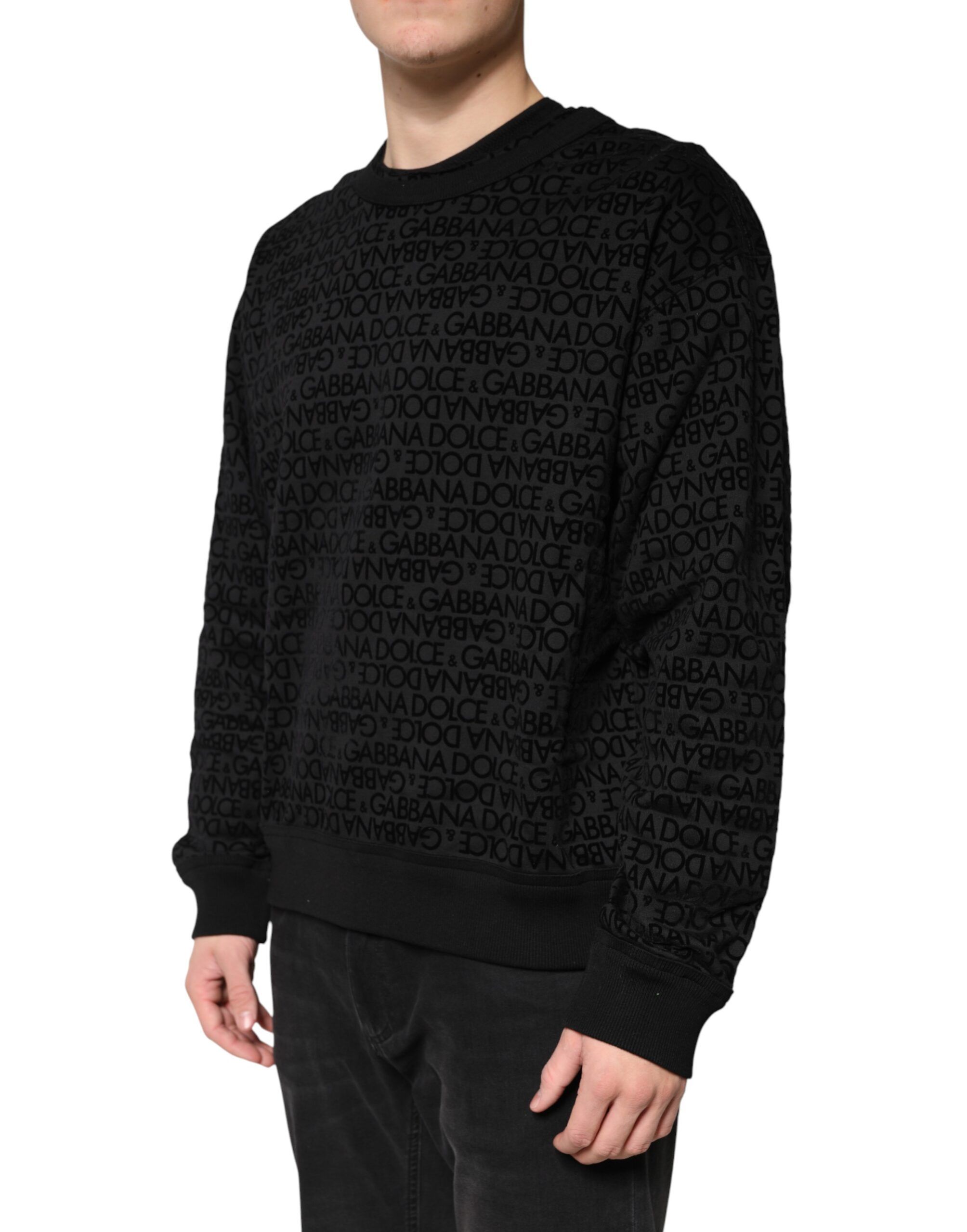 Monogram Crew Neck Sweatshirt Men's Sweater - Dolce & Gabbana - Modalova