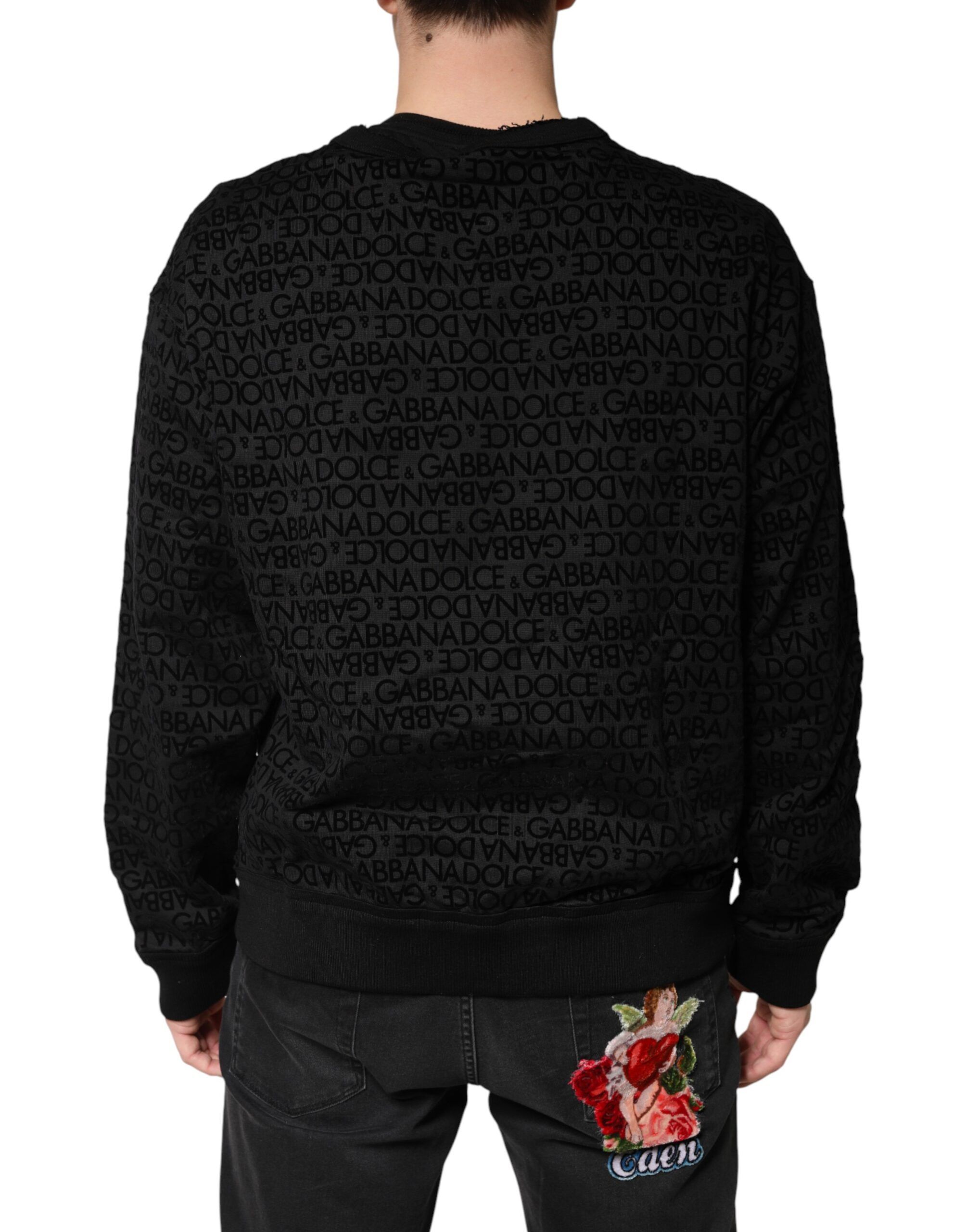 Monogram Crew Neck Sweatshirt Men's Sweater - Dolce & Gabbana - Modalova