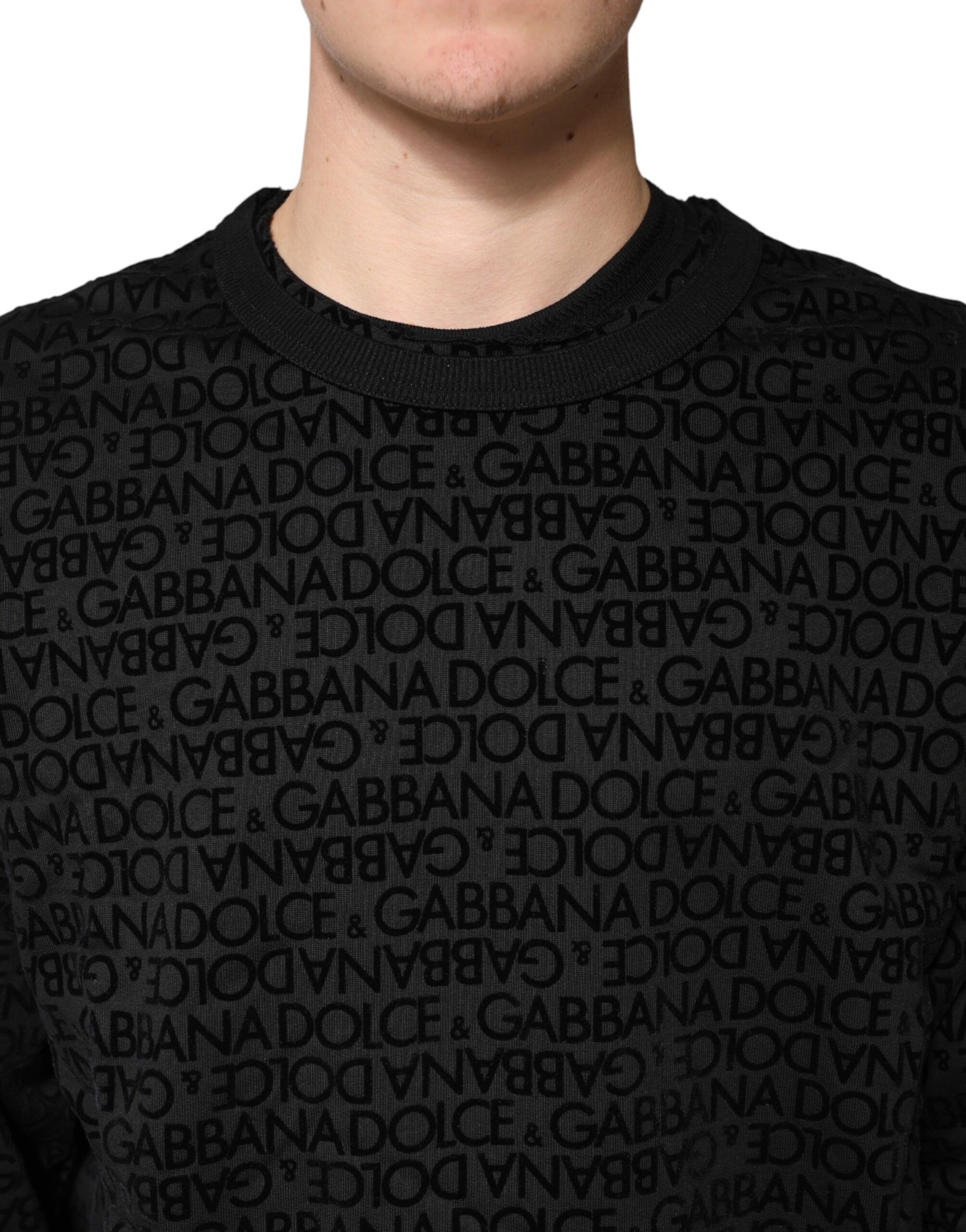 Monogram Crew Neck Sweatshirt Men's Sweater - Dolce & Gabbana - Modalova