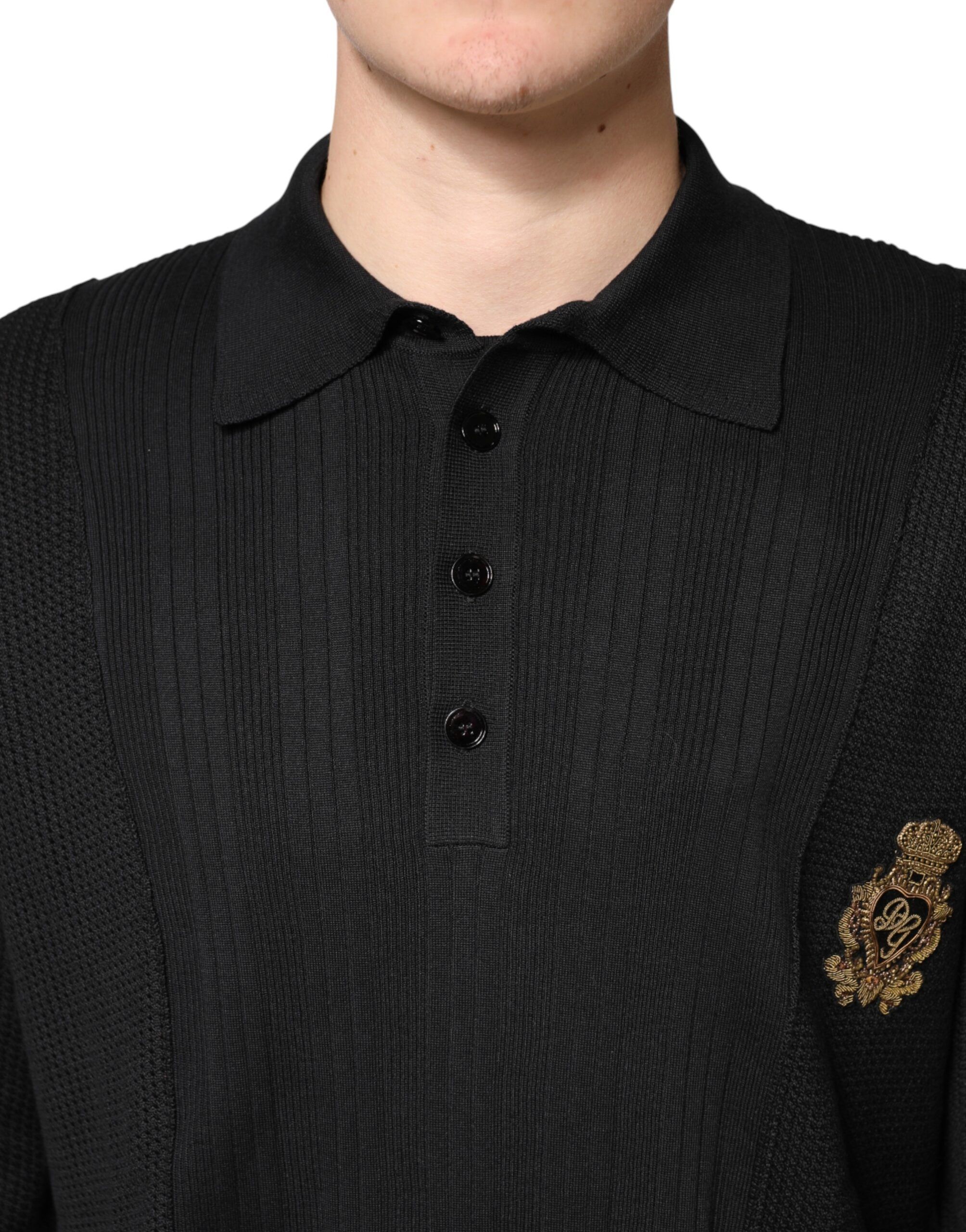 Crest Long Sleeve Men Pullover Men's Sweater - Dolce & Gabbana - Modalova