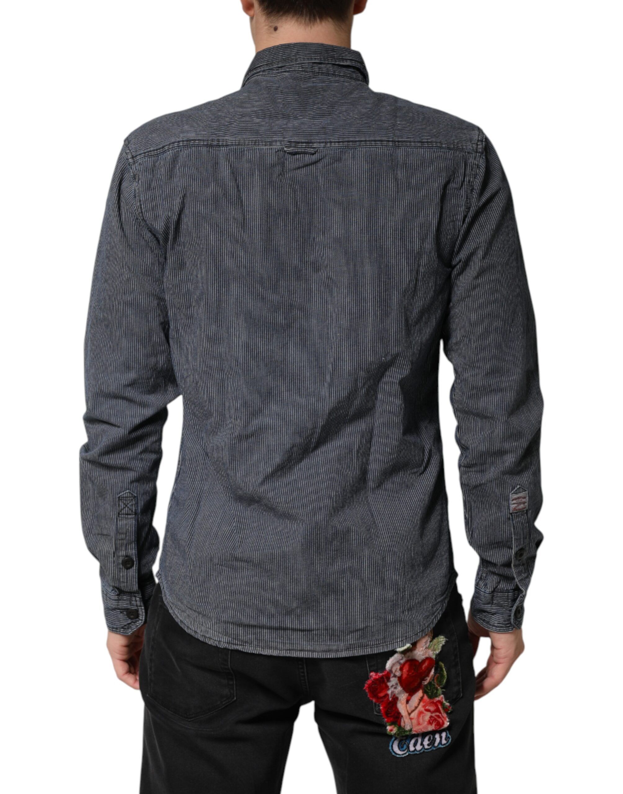 White Button Down Long Sleeves Men Denim Men's Shirt - Jack & Jones - Modalova