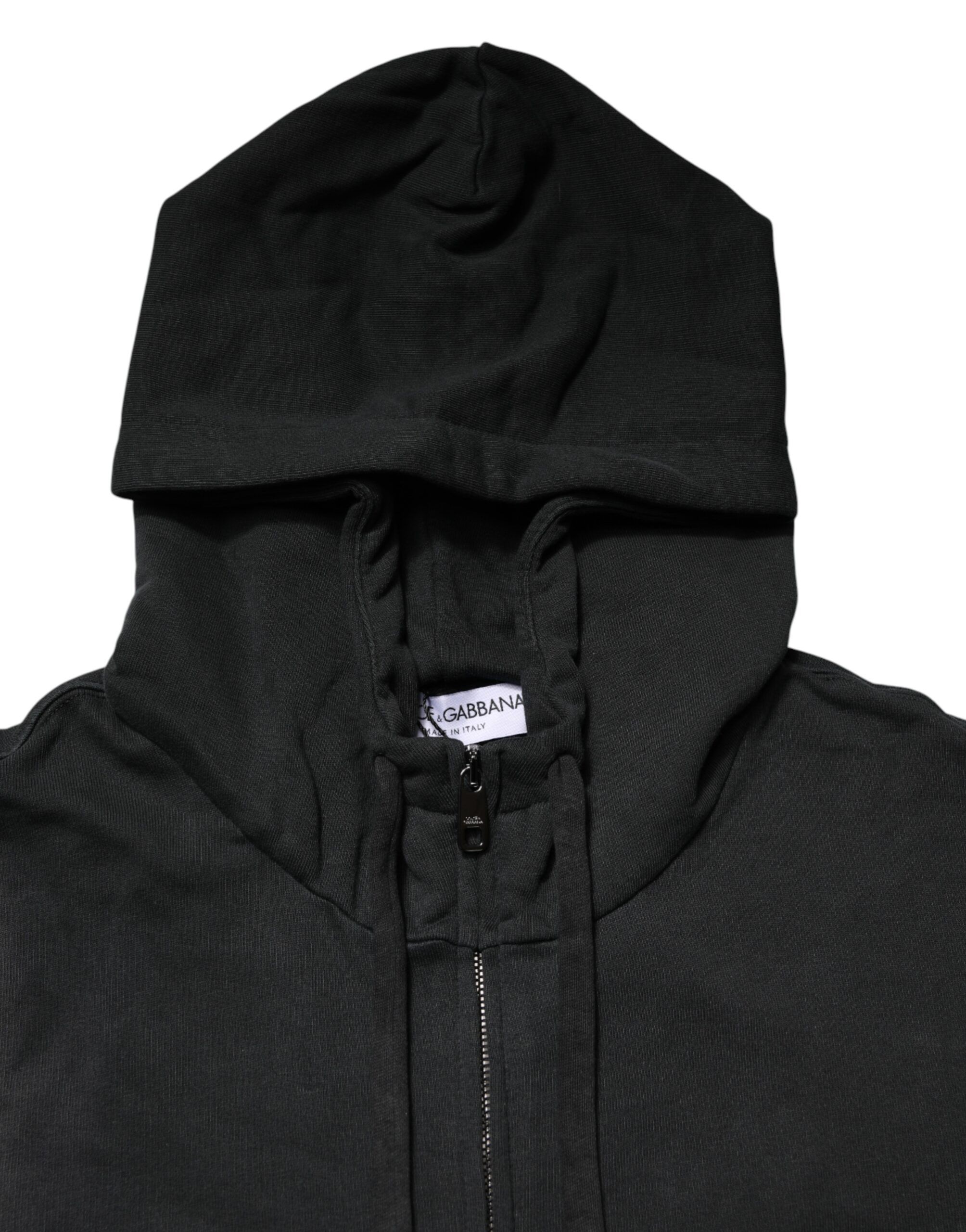 Full Zip Hooded Men Sweatshirt Men's Sweater - Dolce & Gabbana - Modalova